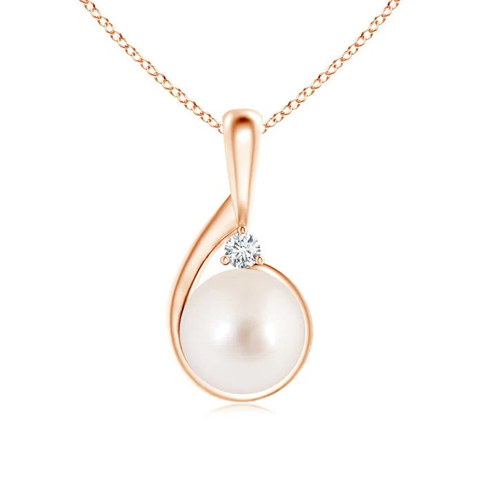 10-10.5 MM 18" South Sea Pearl Station Necklace in 18K White Gold - Image 6