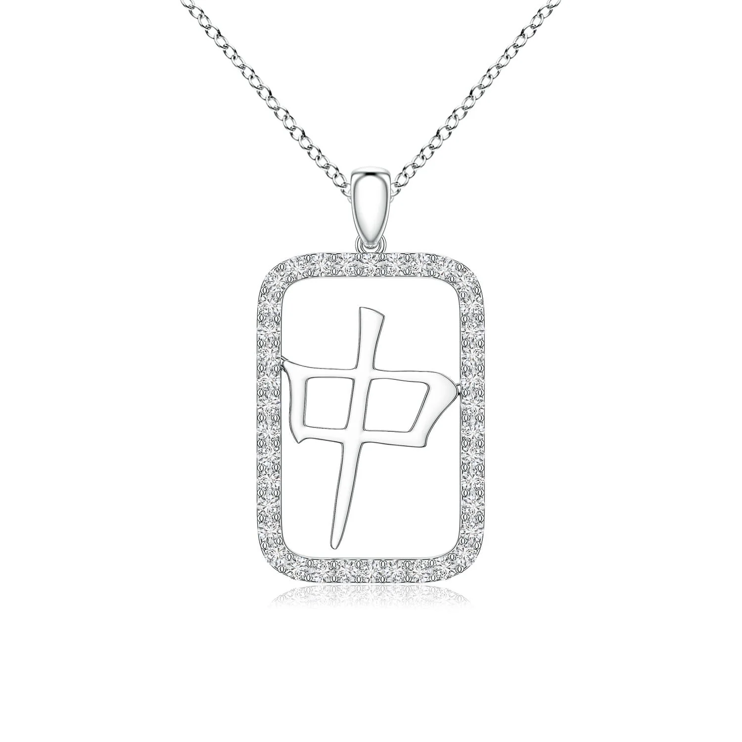 0.38 CTW Nature Inspired Leaf and Vine Pave-Set Diamond Necklace in Platinum - Image 8