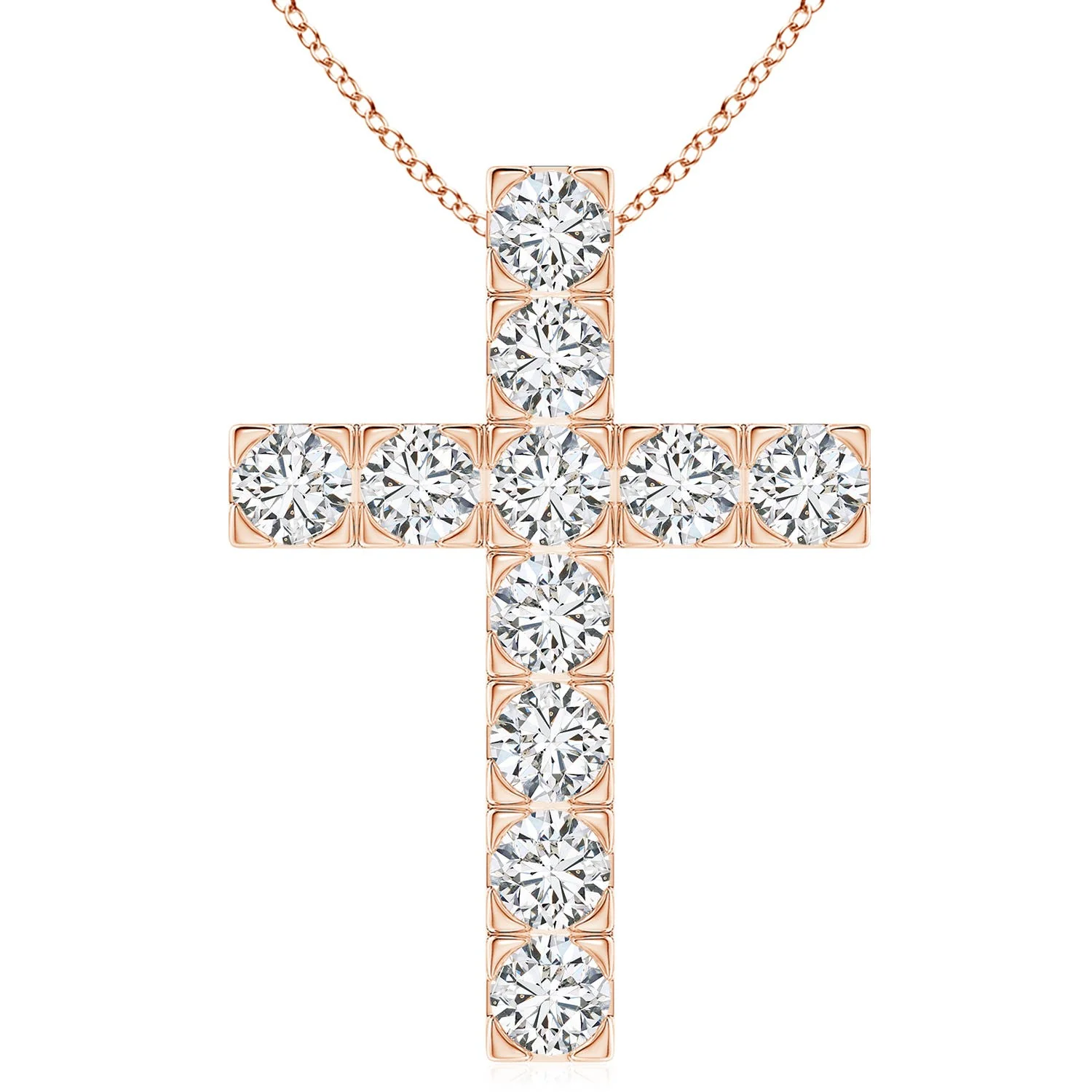 2.0 CTW Solitaire Diamond Twist Bale Pendant in 14K White Gold - Image 10