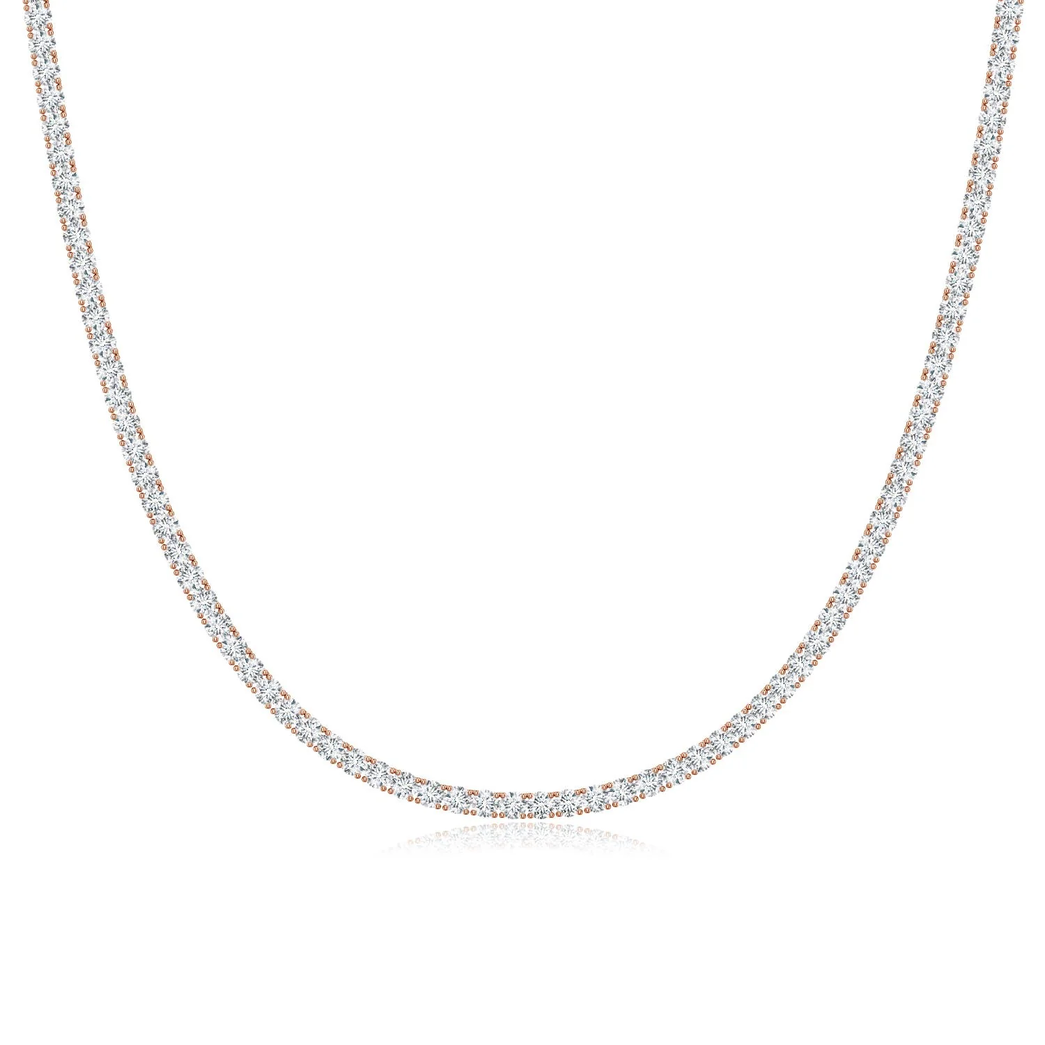 1.84 CTW Prong-Set Oval Diamond Halo Pendant in 14K Rose Gold - Image 9