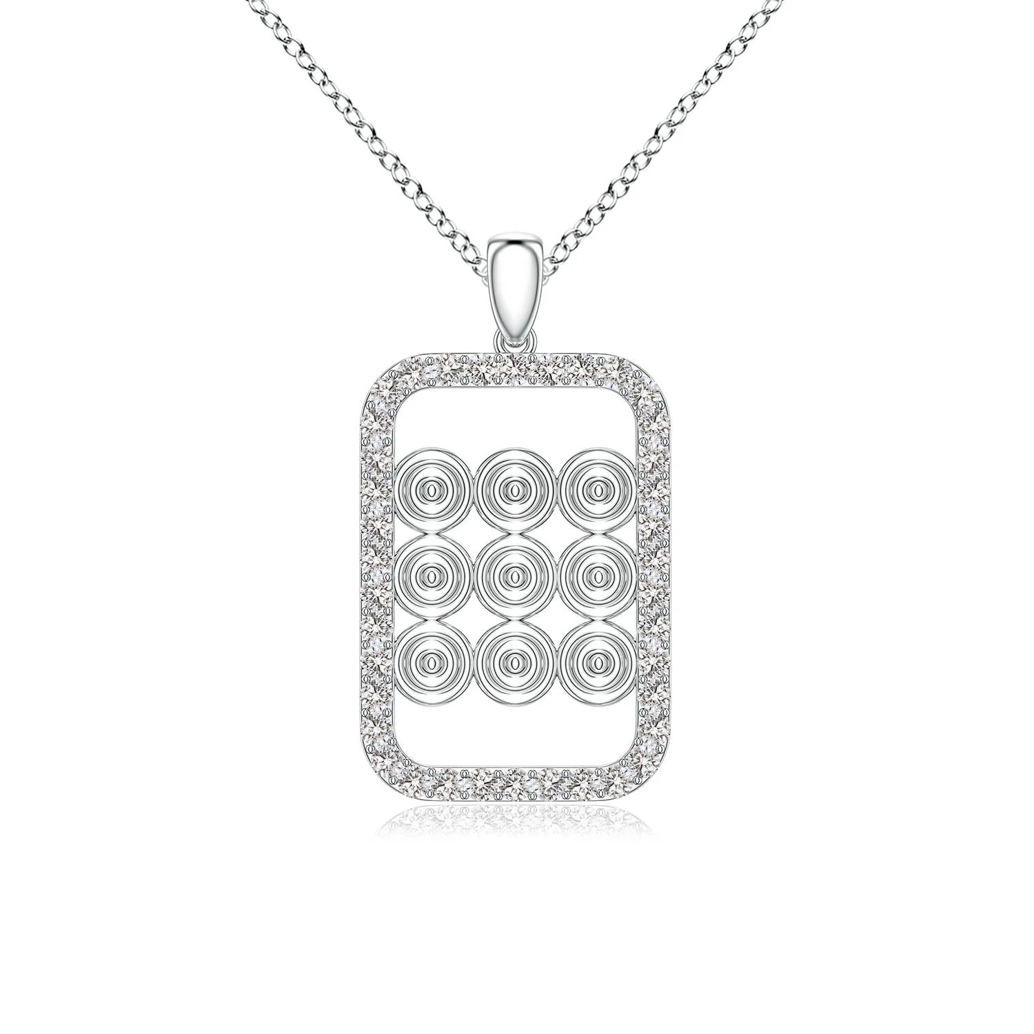 1.66 CTW Pave-Set Diamond Paw Pendant in 14K White Gold