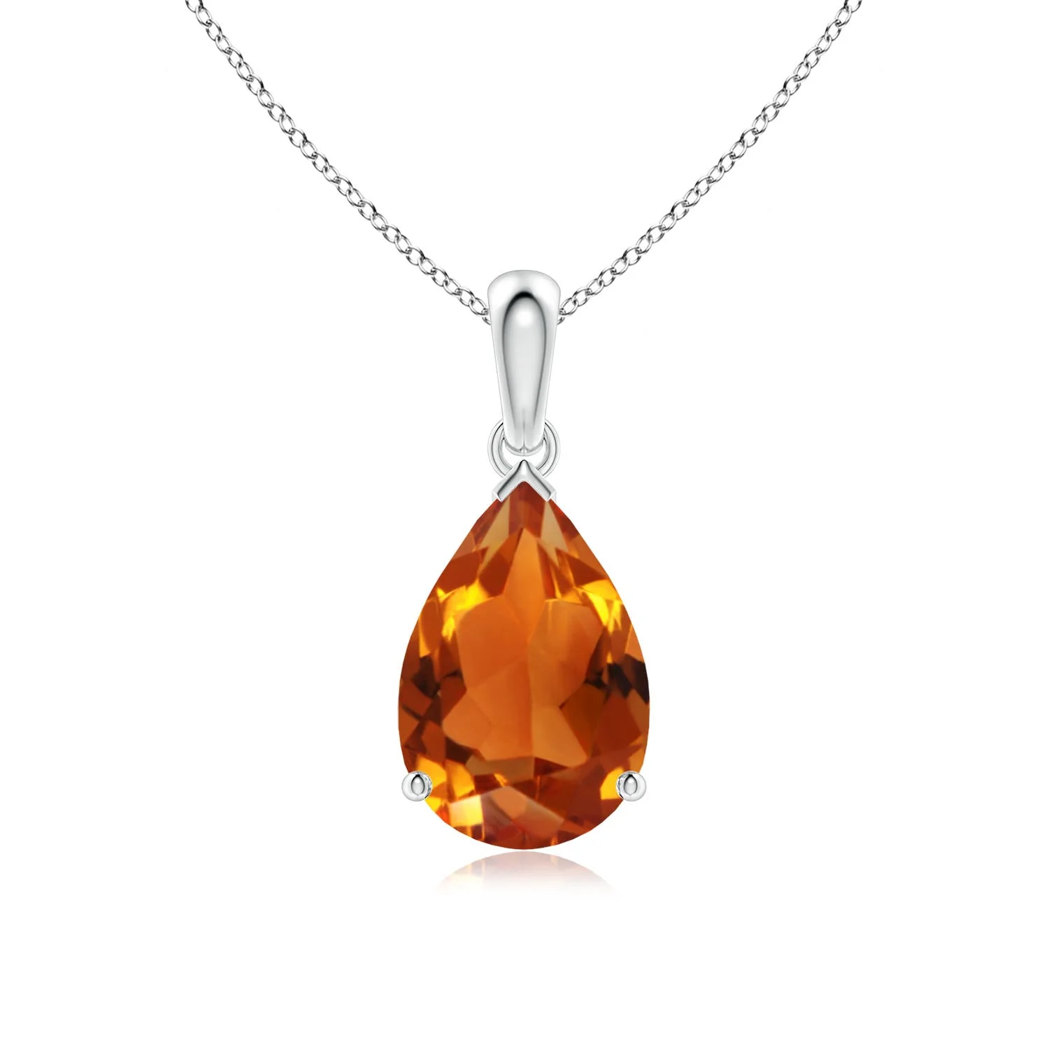 0.89 CTW Citrine and Diamond Multi-Shape Scorpio Pendant in 14K Yellow Gold - Image 10