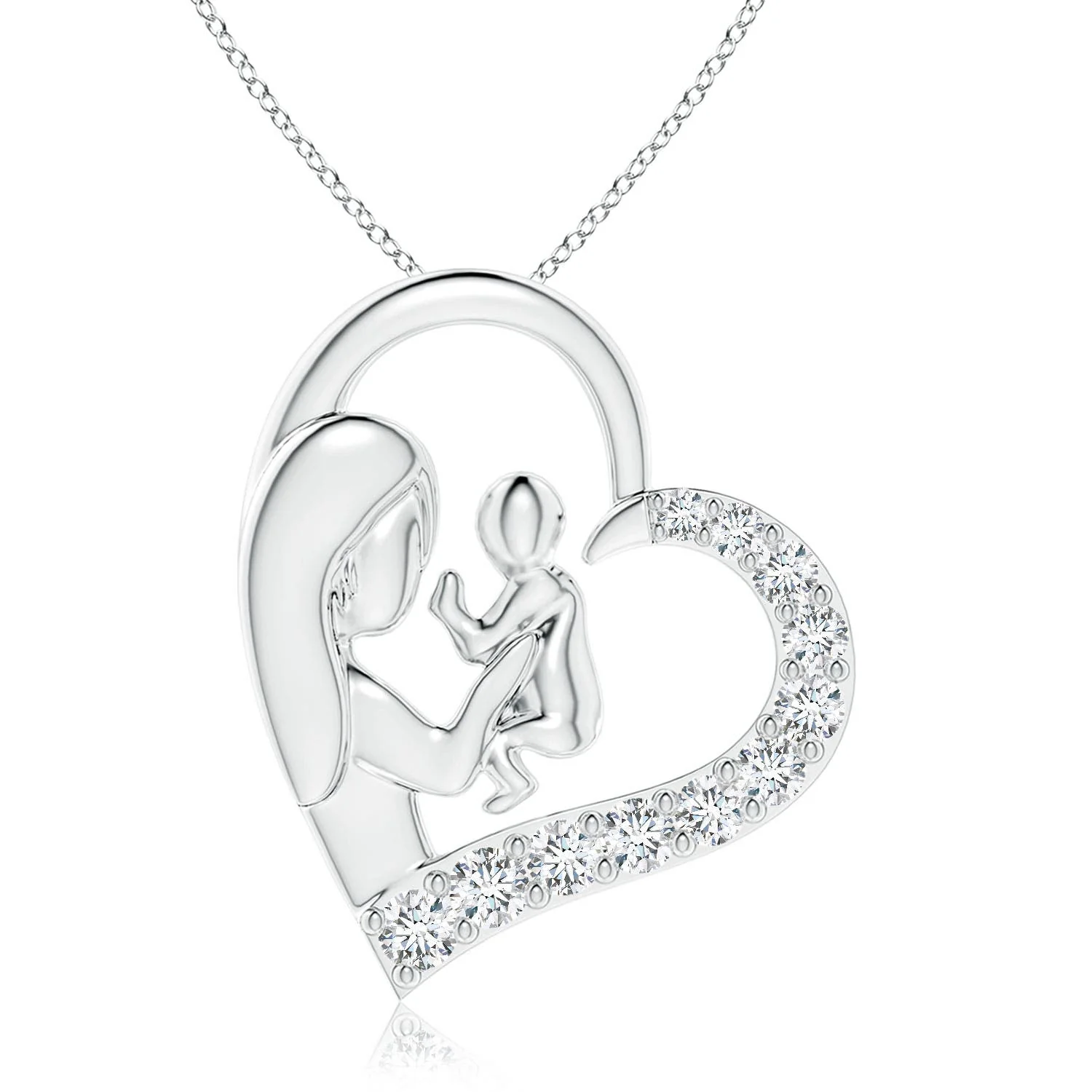 0.67 CTW Oval Composite Diamond Halo Pendant in 14K Yellow Gold - Image 8