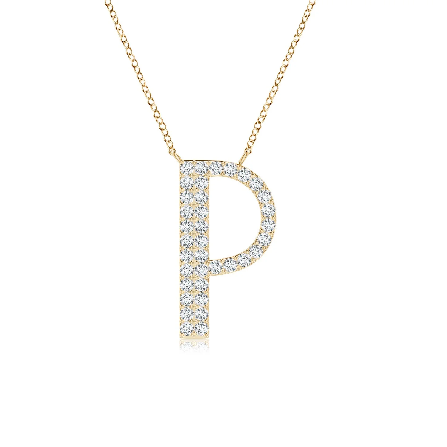 0.25 CTW Modern Deco Diamond Capital "Z" Initial Pendant in 14K Yellow Gold - Image 7