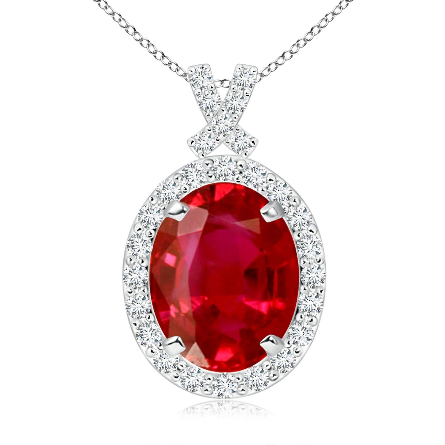 2.9 CTW Pear and Round Emerald Three Stone Pendant in 14K Rose Gold - Image 2