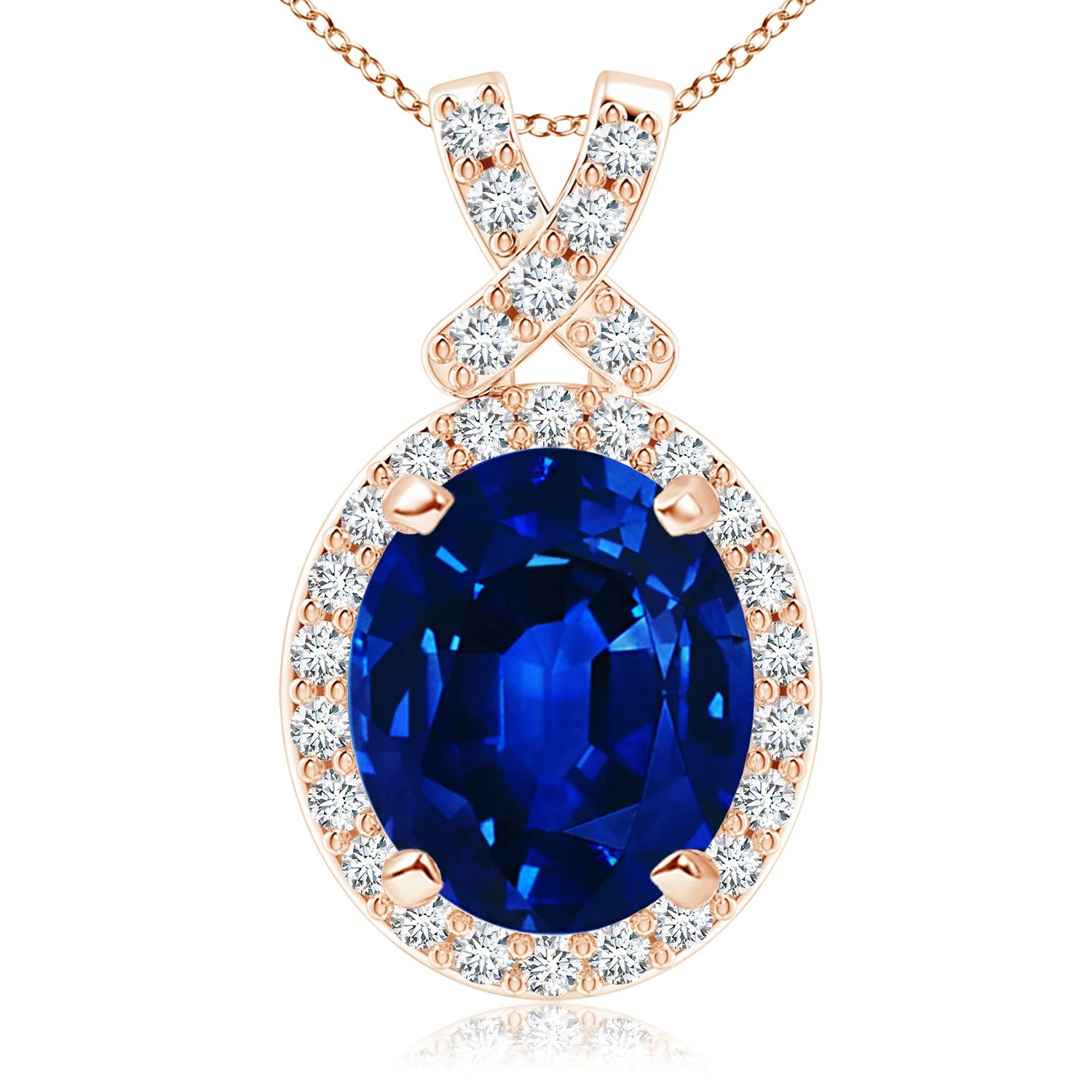 3.65 CTW Pear and Round Ruby Three Stone Pendant in Platinum - Image 7