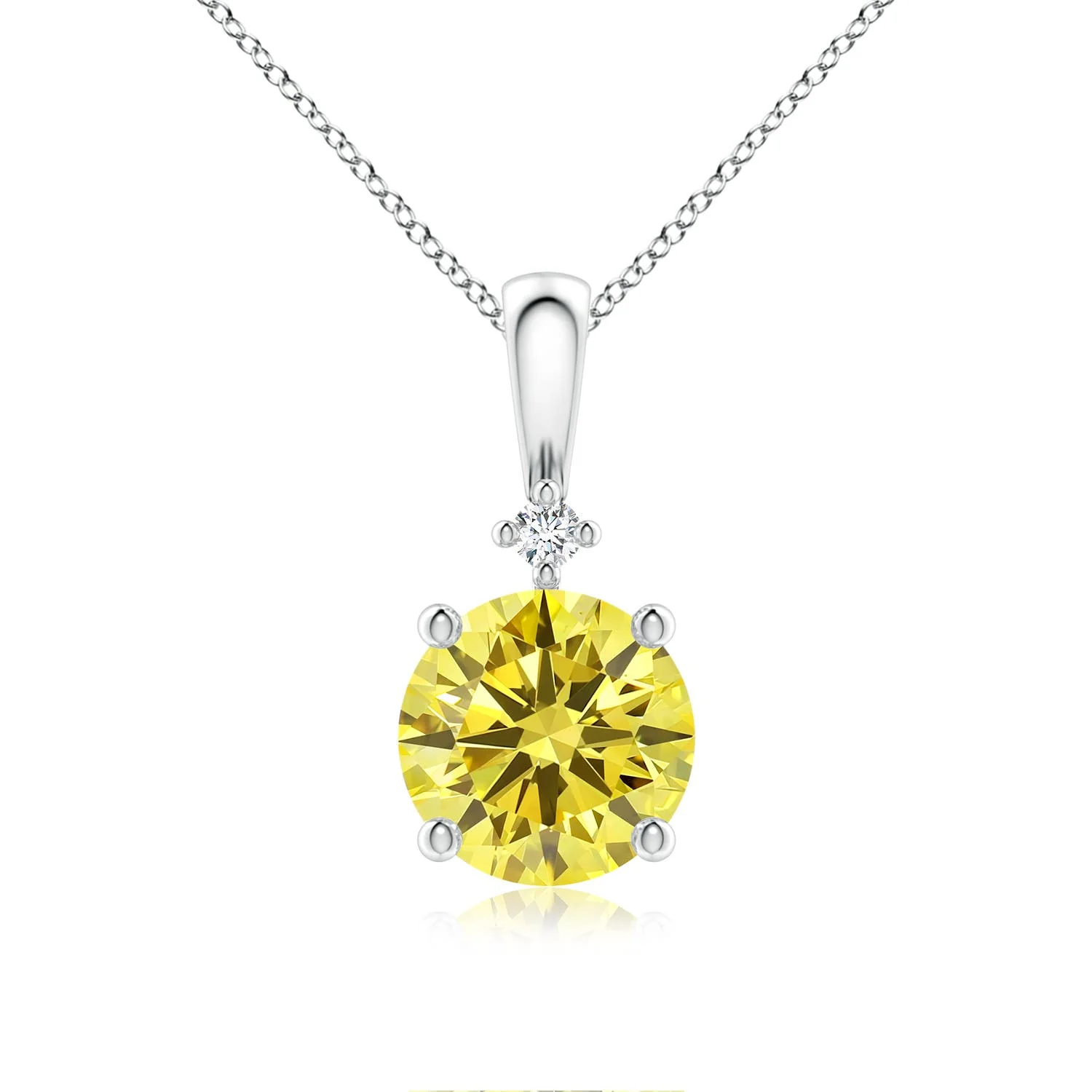 4.0 CTW Bezel-Set Emerald-Cut Ruby Solitaire Pendant in Platinum - Image 10