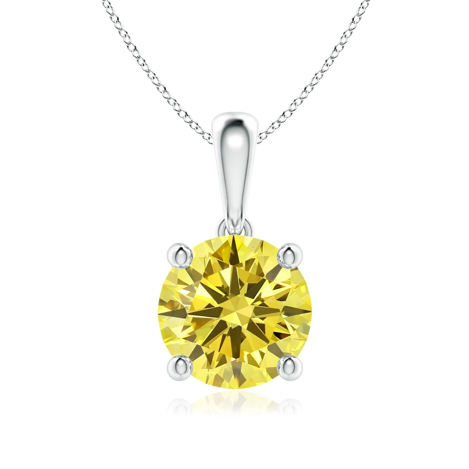 4.0 CTW Bezel-Set Emerald-Cut Ruby Solitaire Pendant in Platinum - Image 9