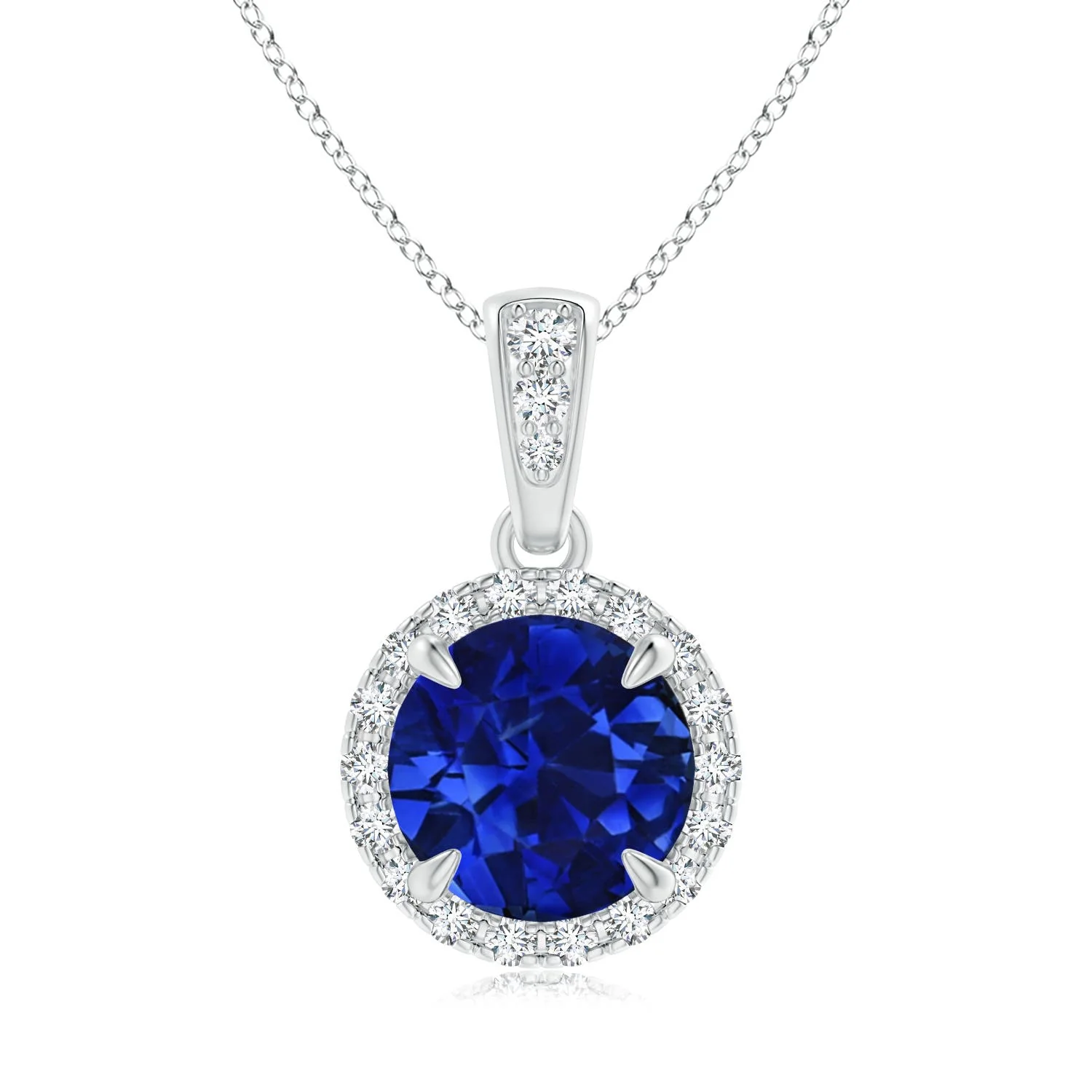 2.0 CTW Heart Diamond Solitaire Pendant in 14K Rose Gold - Image 6