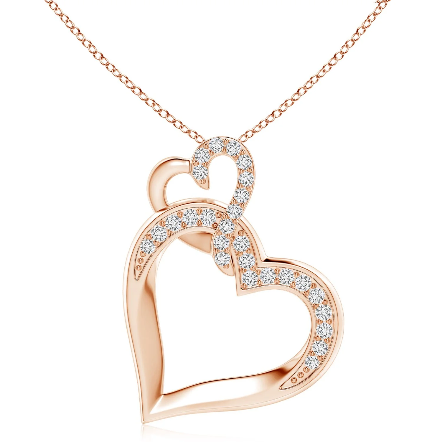 0.76 CTW Semi Bezel-Set Oval Diamond Solitaire Pendant in 14K Yellow Gold - Image 7
