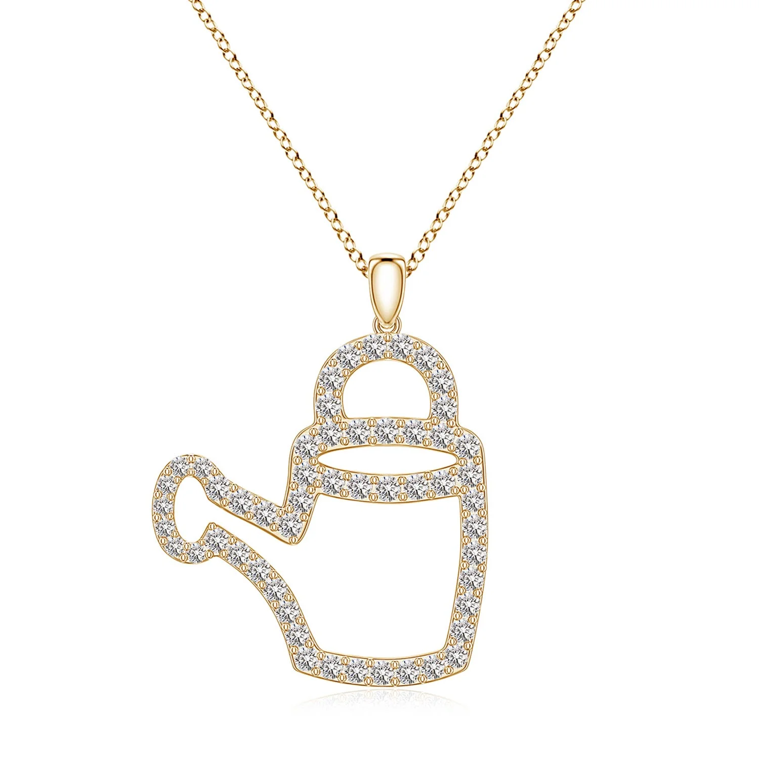 1.0 CTW Diamond Equestrian Riding Helmet-Inspired Charm Pendant in 18K Yellow Gold - Image 9