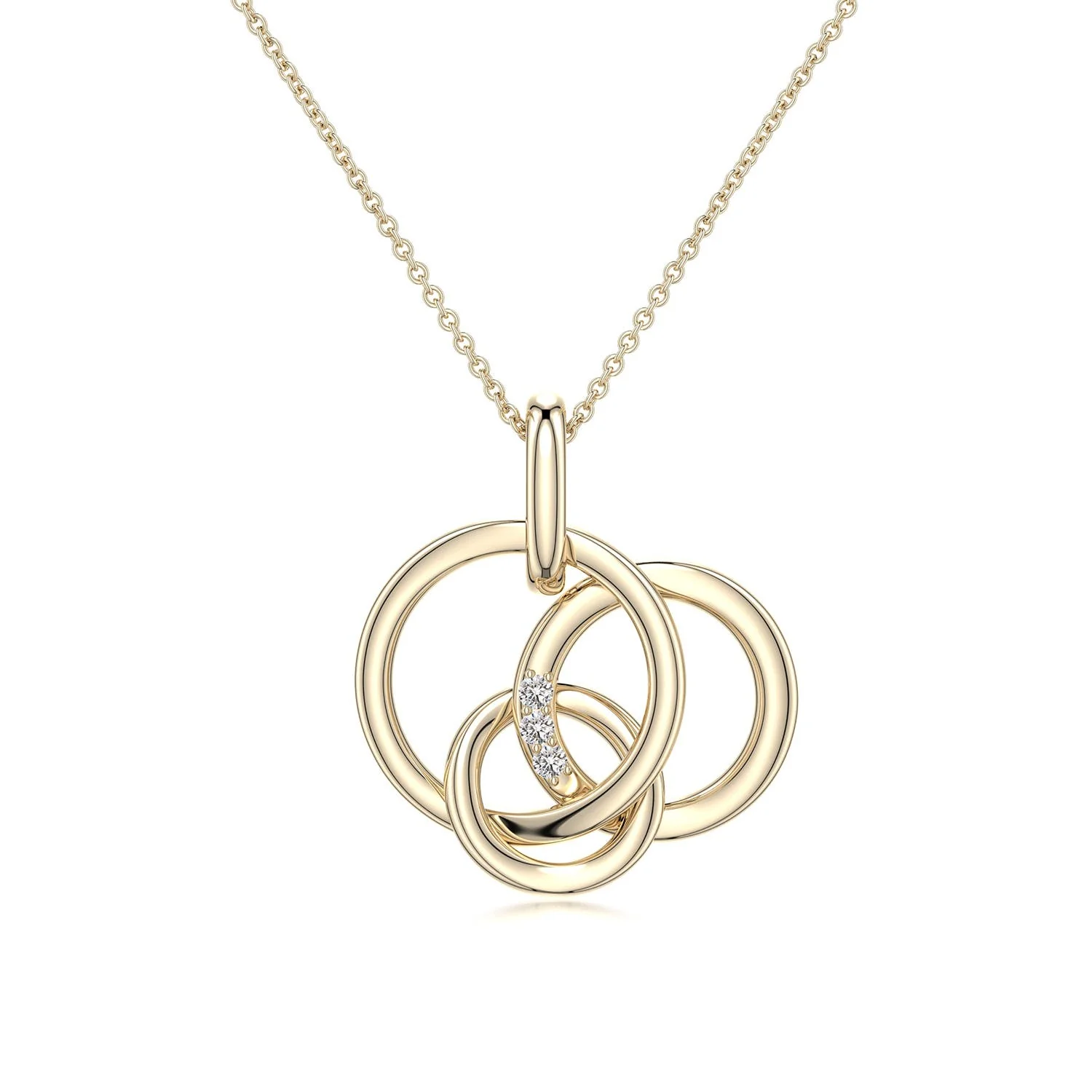 0.35 CTW Diamond Golf-Inspired Charm Pendant in 18K Yellow Gold - Image 3