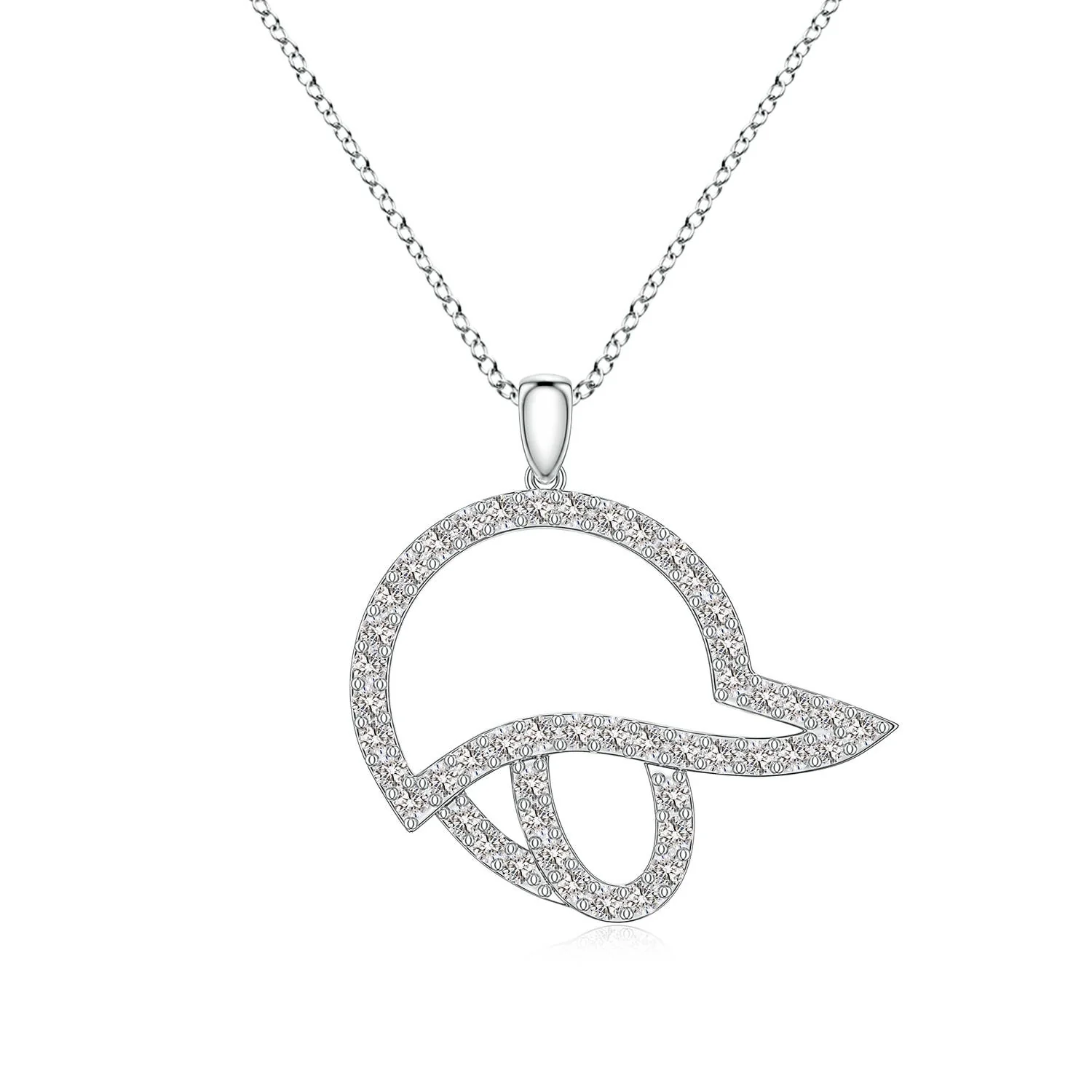 0.68 CTW Diamond Mahjong Red Dragon Charm Pendant in Platinum - Image 4
