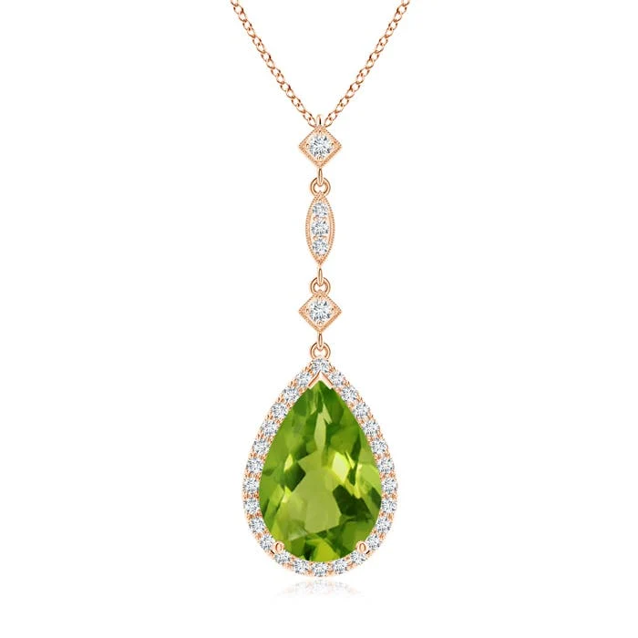 1.18 CTW East-West Oval Ruby Halo Drop Pendant in 18K White Gold - Image 8