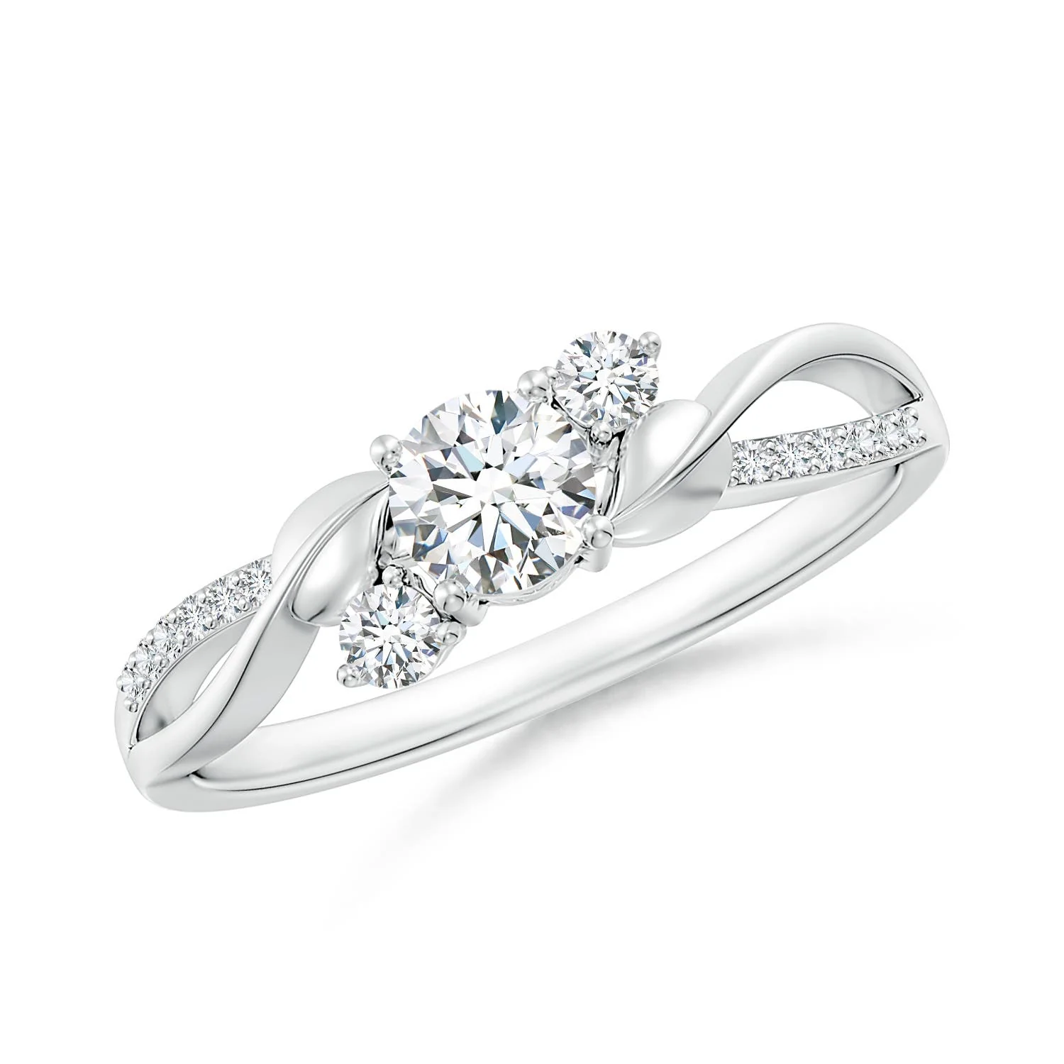 0.75 CTW Round Lab-Grown Fancy Intense Pink Diamond Cushion Halo Engagement Ring with Milgrain in 14K Yellow Gold - Image 5
