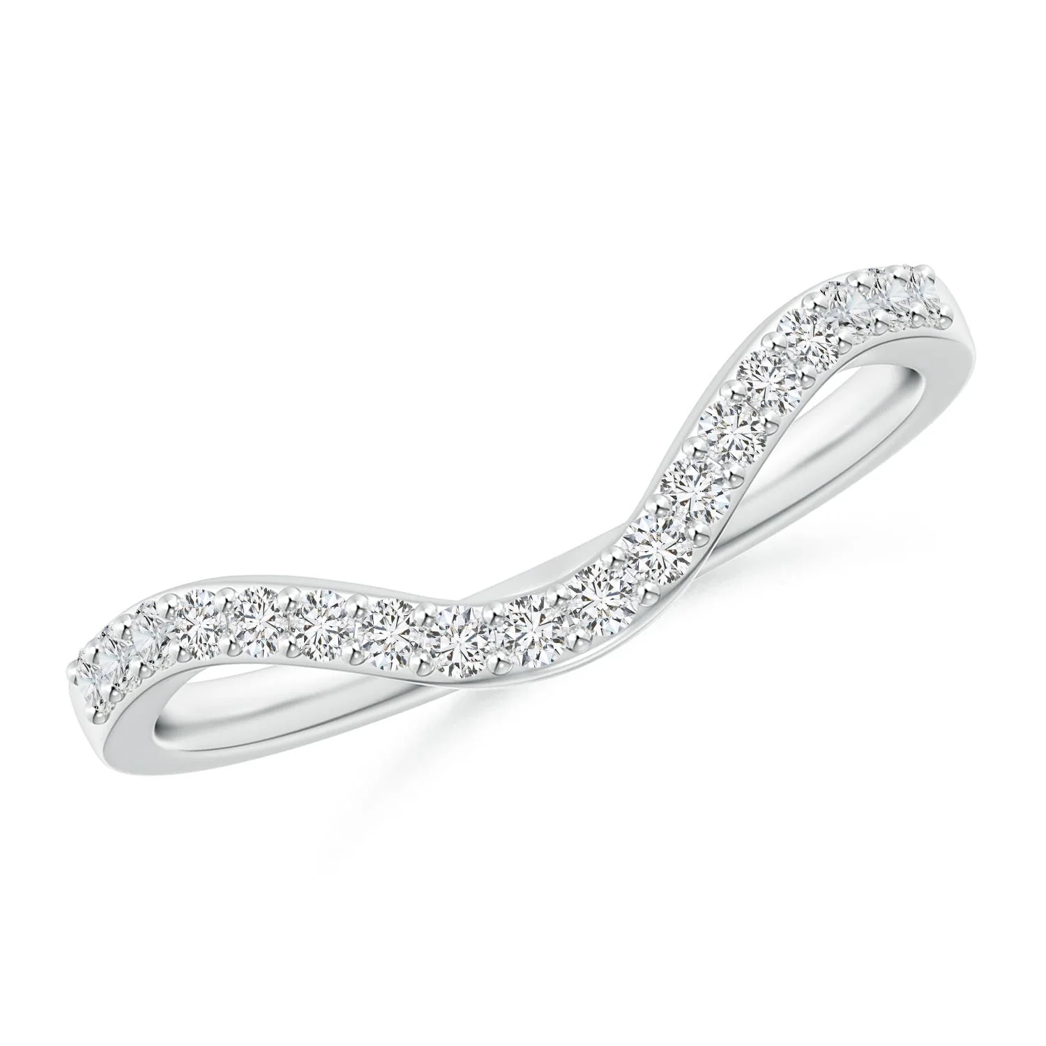 0.31 CTW Lab-Grown Round Diamond Stackable Fashion Ring with Milgrain in 14K White Gold - Image 7