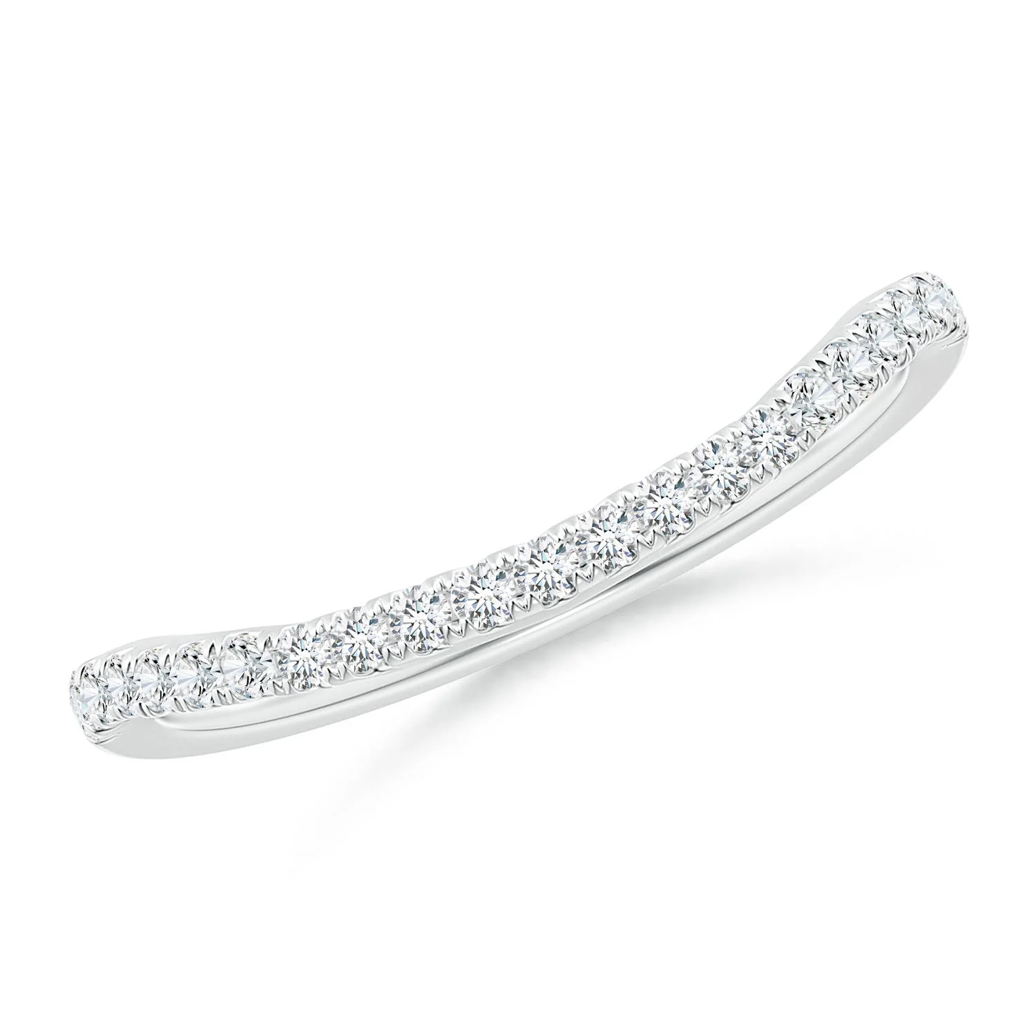 0.31 CTW Lab-Grown Round Diamond Stackable Fashion Ring with Milgrain in 14K White Gold - Image 9