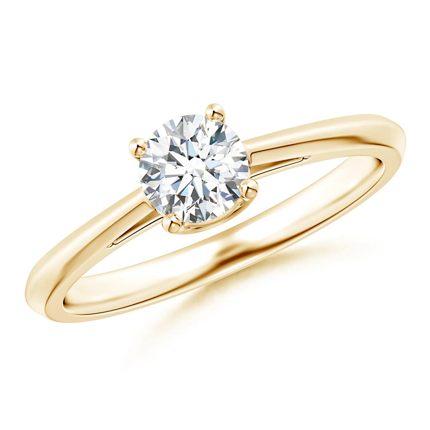 0.87 CTW Round Lab-Grown Diamond Engagement Ring with Mixed Cut Accents in 18K Rose Gold - Image 8