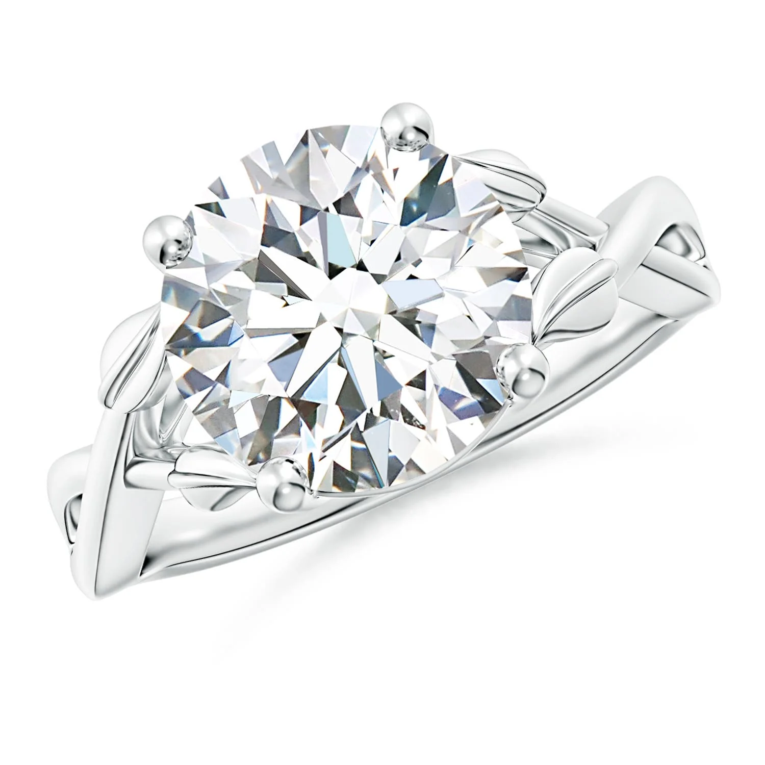 3.78 CTW Lab-Grown Off-Centered Pear Diamond Engagement Ring with Blue Sapphires in 18K Yellow Gold - Image 2