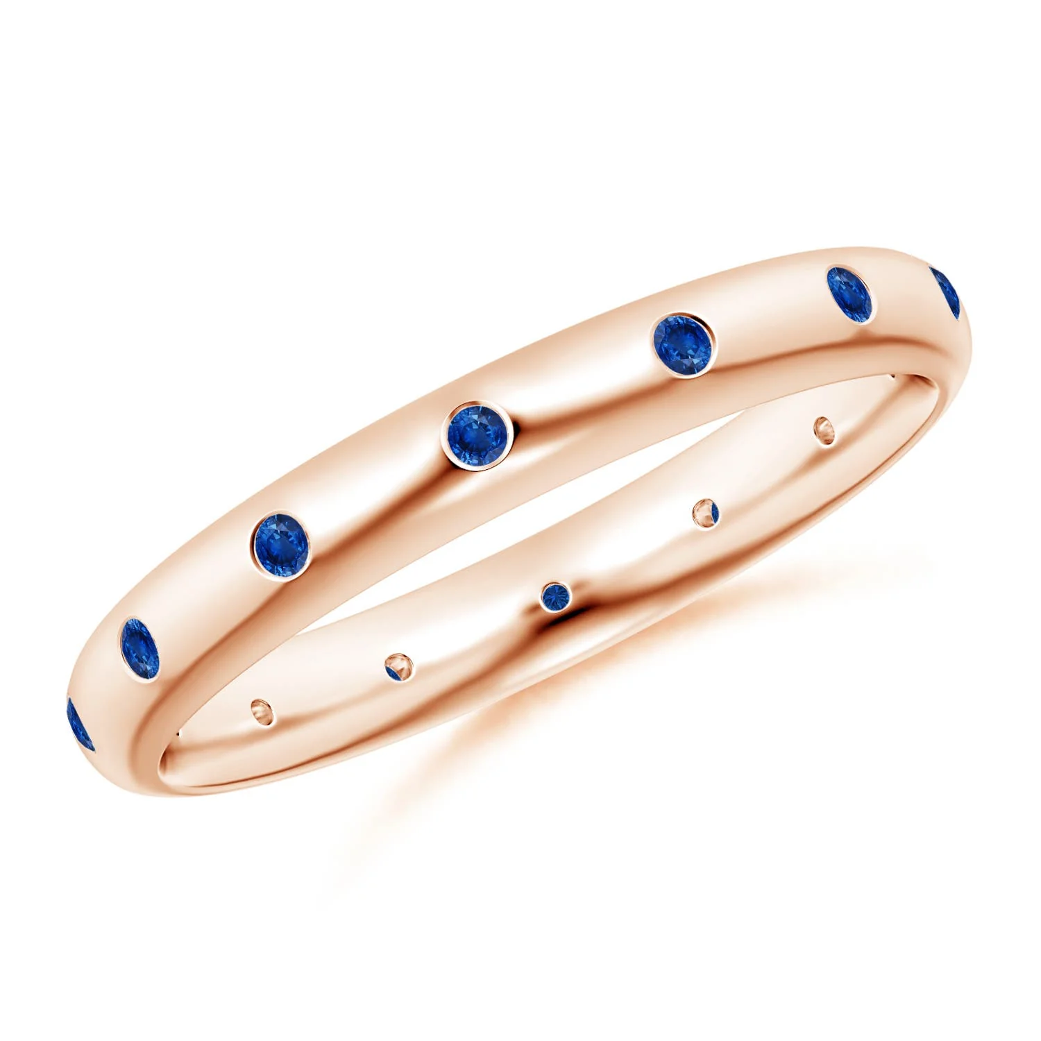 1.33 CTW Lab-Grown Channel-Set Baguette Diamond Full Eternity Wedding Ring in 14K Yellow Gold