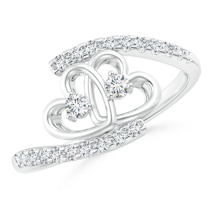 0.46 CTW Solitaire Tanzanite Heart Ring with Diamond Accents in 14K Yellow Gold - Image 4