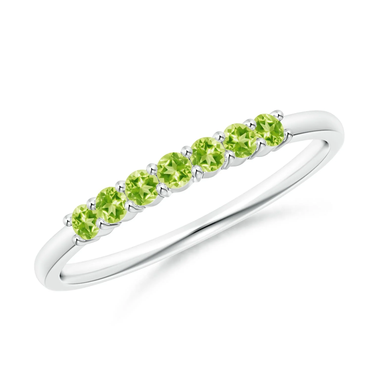 1.15 CTW Round Peridot Halo Ring with Diamond Accents in 14K Yellow Gold - Image 6