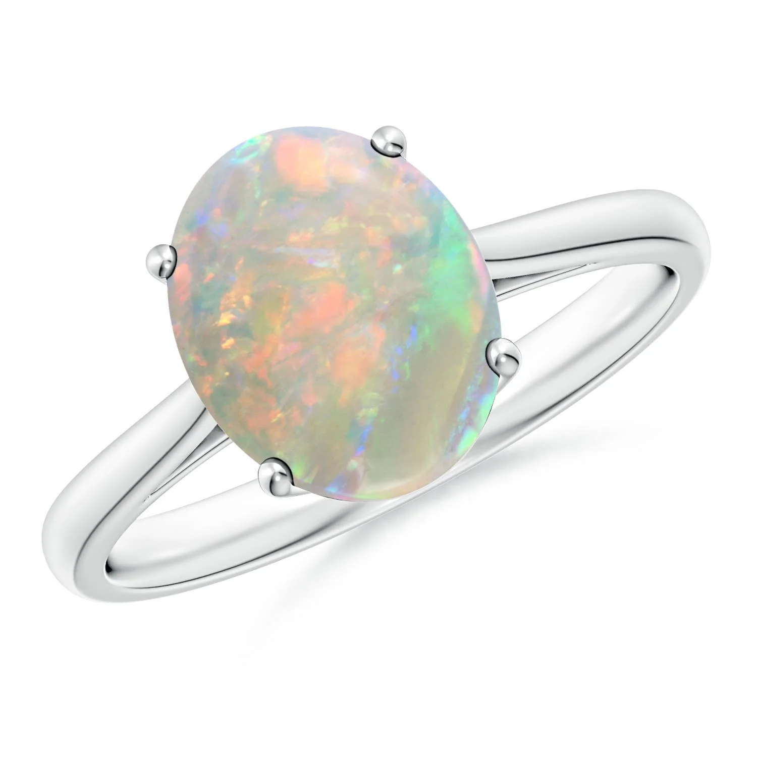 1.21 CTW Prong-Set Oval Swiss Blue Topaz Halo Ring with Diamond Accents in 14K Yellow Gold - Image 3