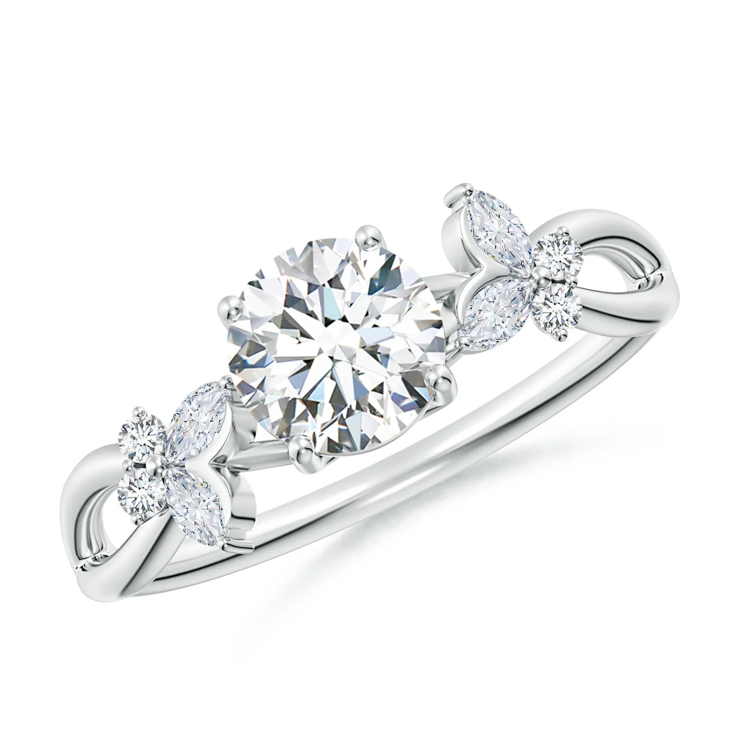 0.94 CTW Horizontally Set Oval Teal Montana Sapphire Engagement Ring with Diamonds in 14K Yellow Gold - Image 8