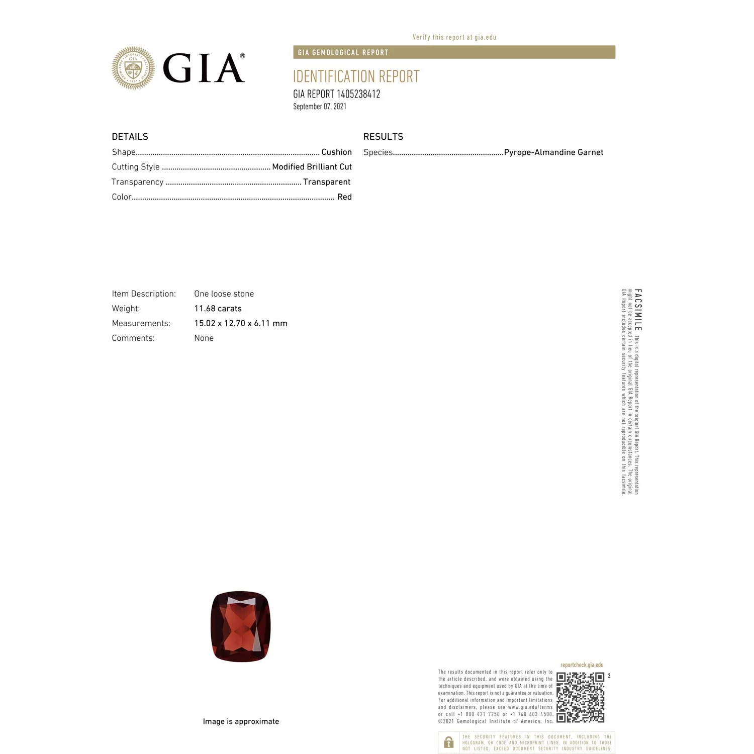 12.4 CTW GIA Certified Garnet Two Tone Cocktail Ring with Halo in 14K White & Yellow Gold - Image 8