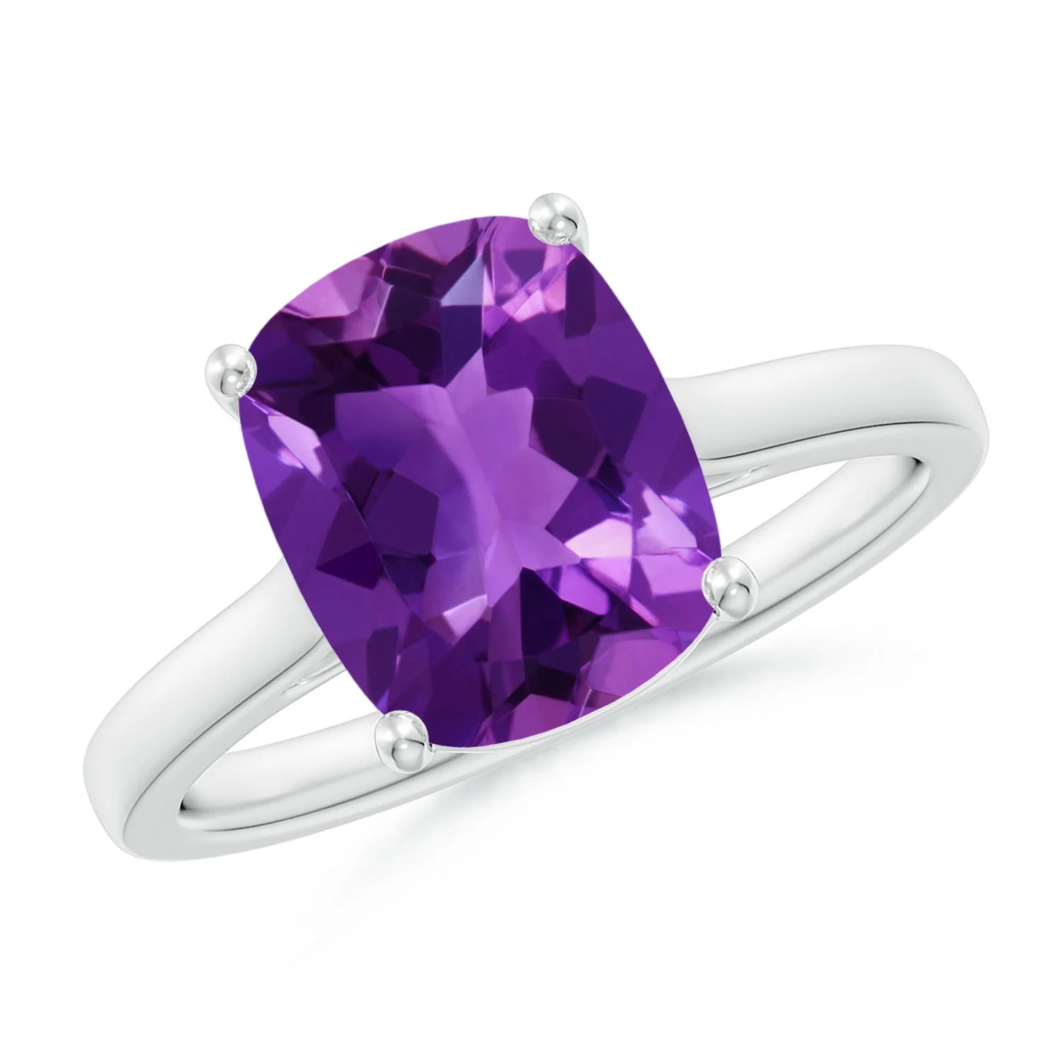 0.48 CTW Garnet Capricorn Double Shank Ring with Diamonds in 14K Yellow Gold - Image 4