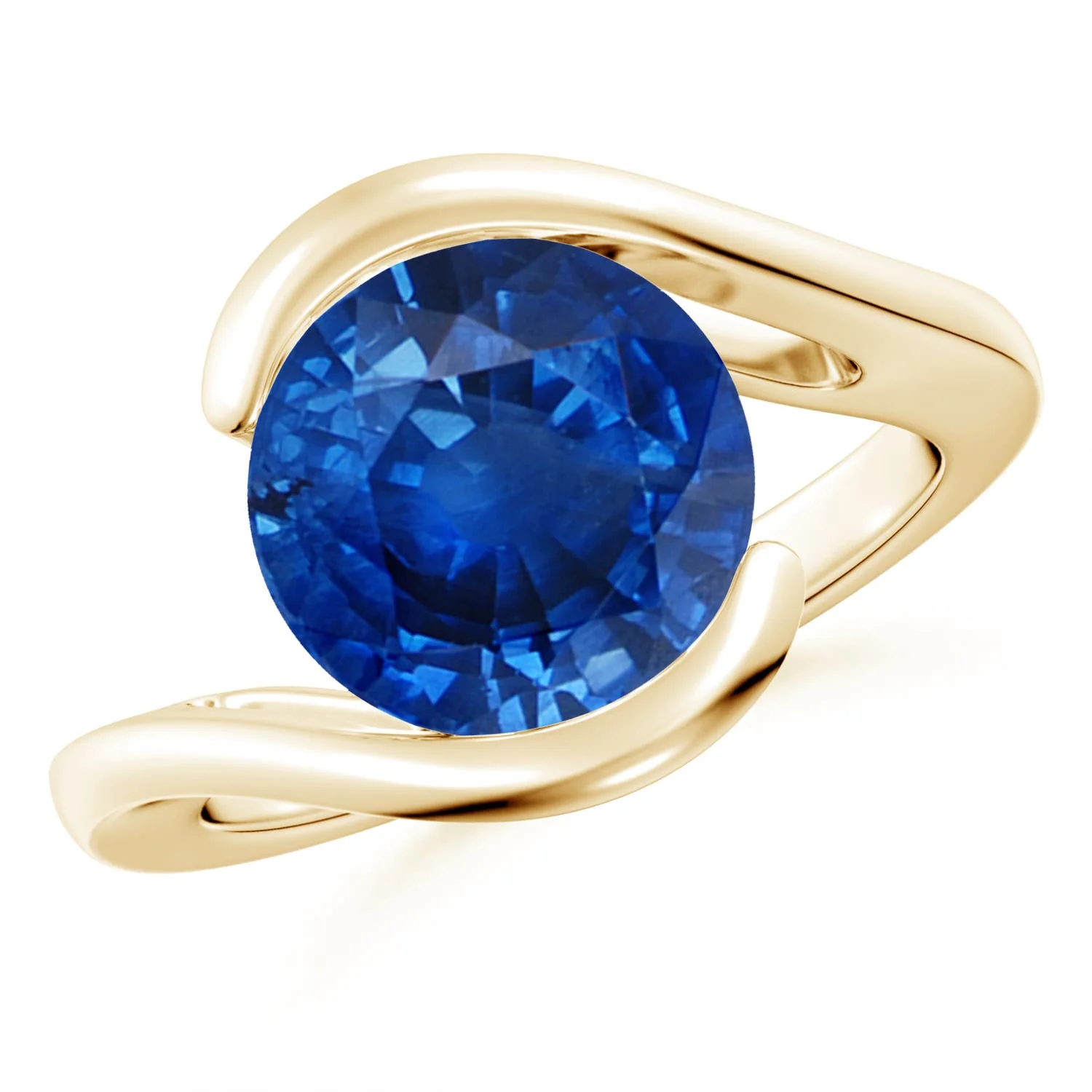 6.75 CTW Claw-Set GIA Certified Cushion Blue Sapphire Solitaire Ring in 14K Rose Gold - Image 3