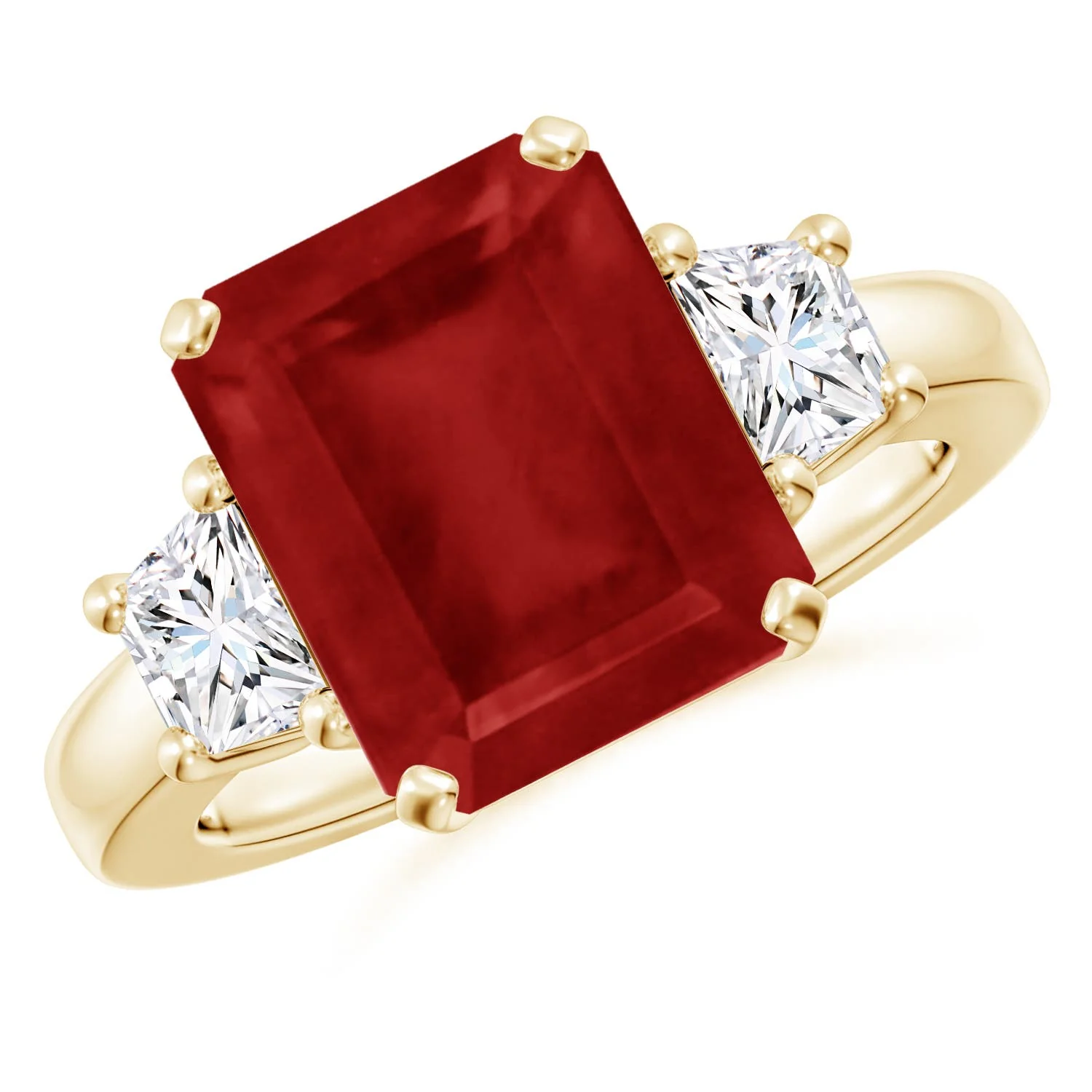 8.39 CTW Prong-Set GIA Certified Oval Sapphire Solitaire Reverse Tapered Shank Ring in 14K Rose Gold - Image 8