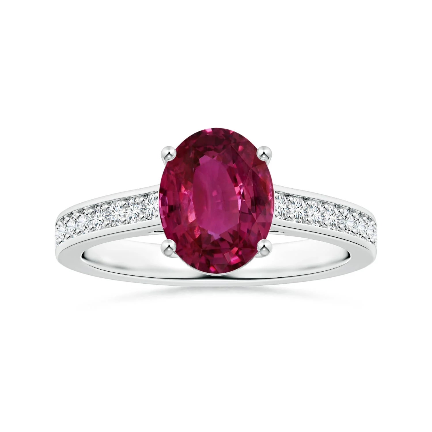 26.59 CTW Claw-Set GIA Certified Cushion Morganite Scroll Ring with Diamonds in 14K Rose Gold - Image 2
