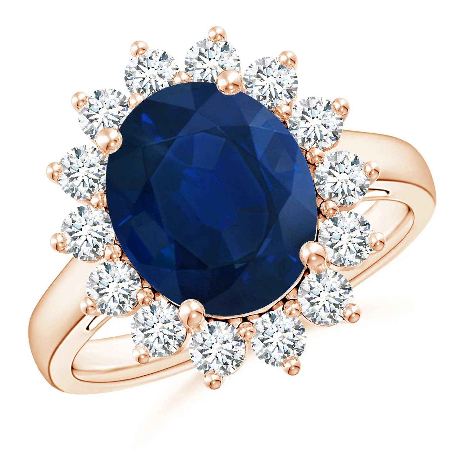 20.04 CTW GIA Certified Solitaire Pear-Shaped Morganite Reverse Tapered Ring with Feather Motifs in 14K Rose Gold - Image 4