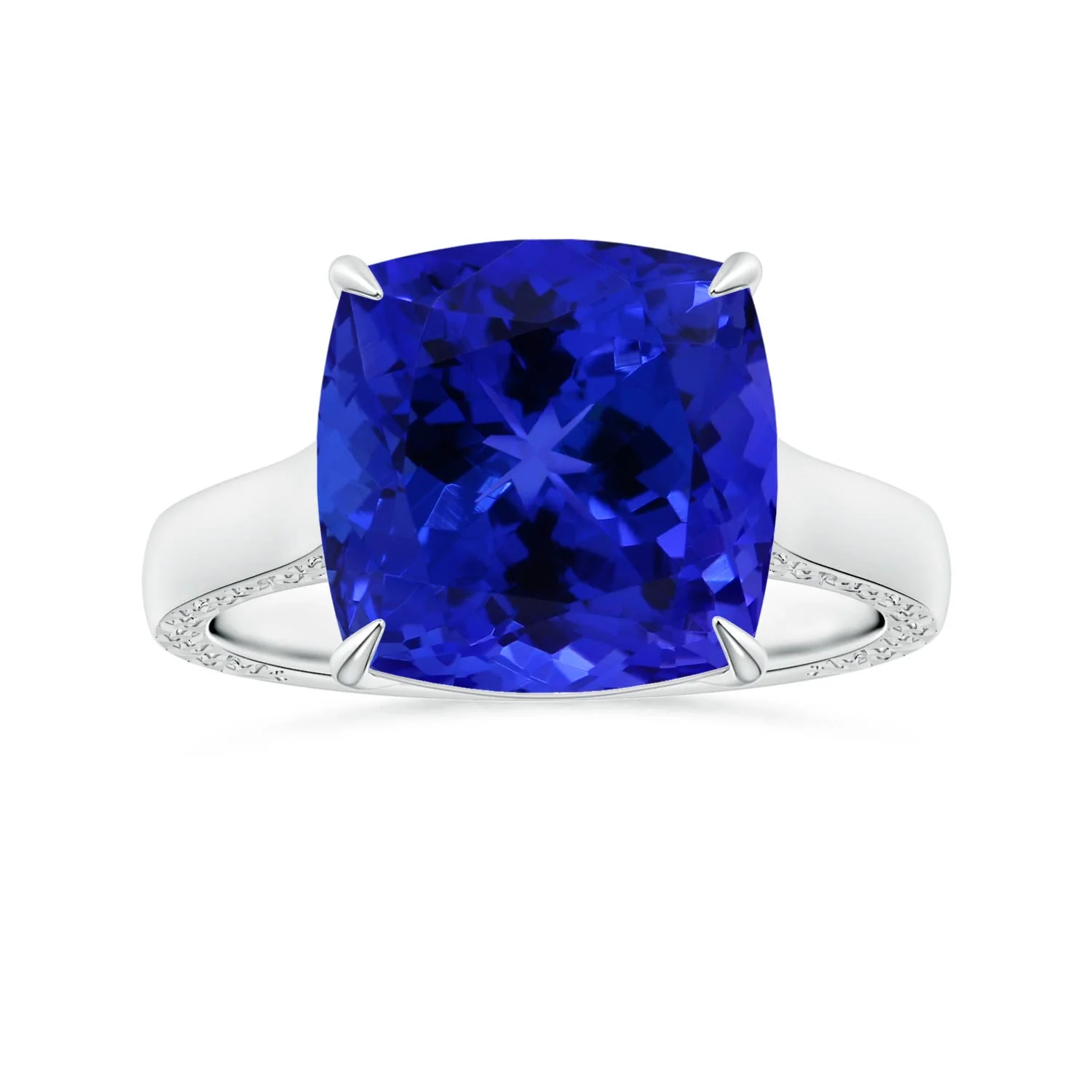 17.18 CTW GIA Certified Pear-Shaped Opal Ornate Basket Ring with Diamonds in 18K White Gold - Image 3