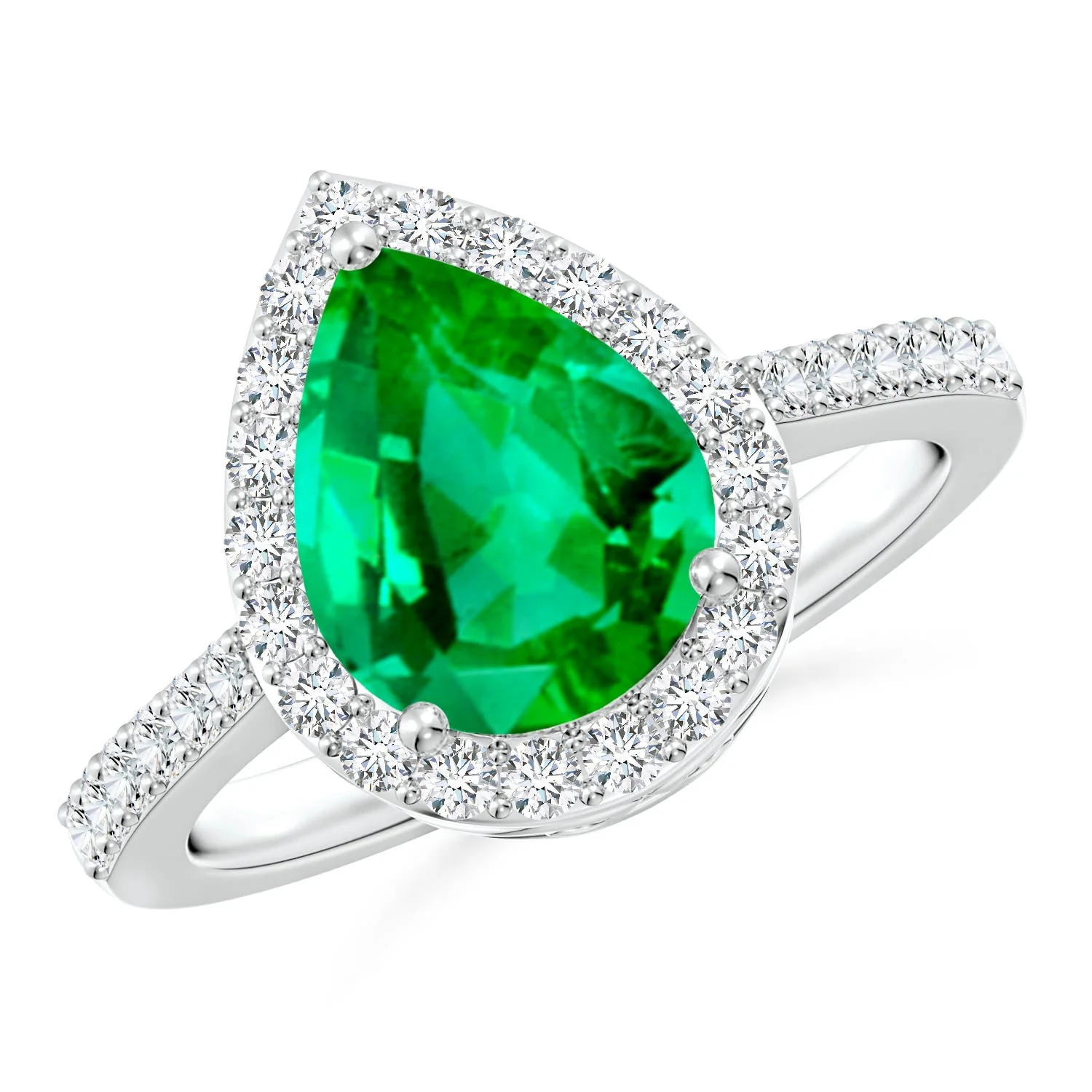 5.02 CTW Oval Blue Sapphire Unique Halo Engagement Ring with Accents in 14K Yellow Gold - Image 8