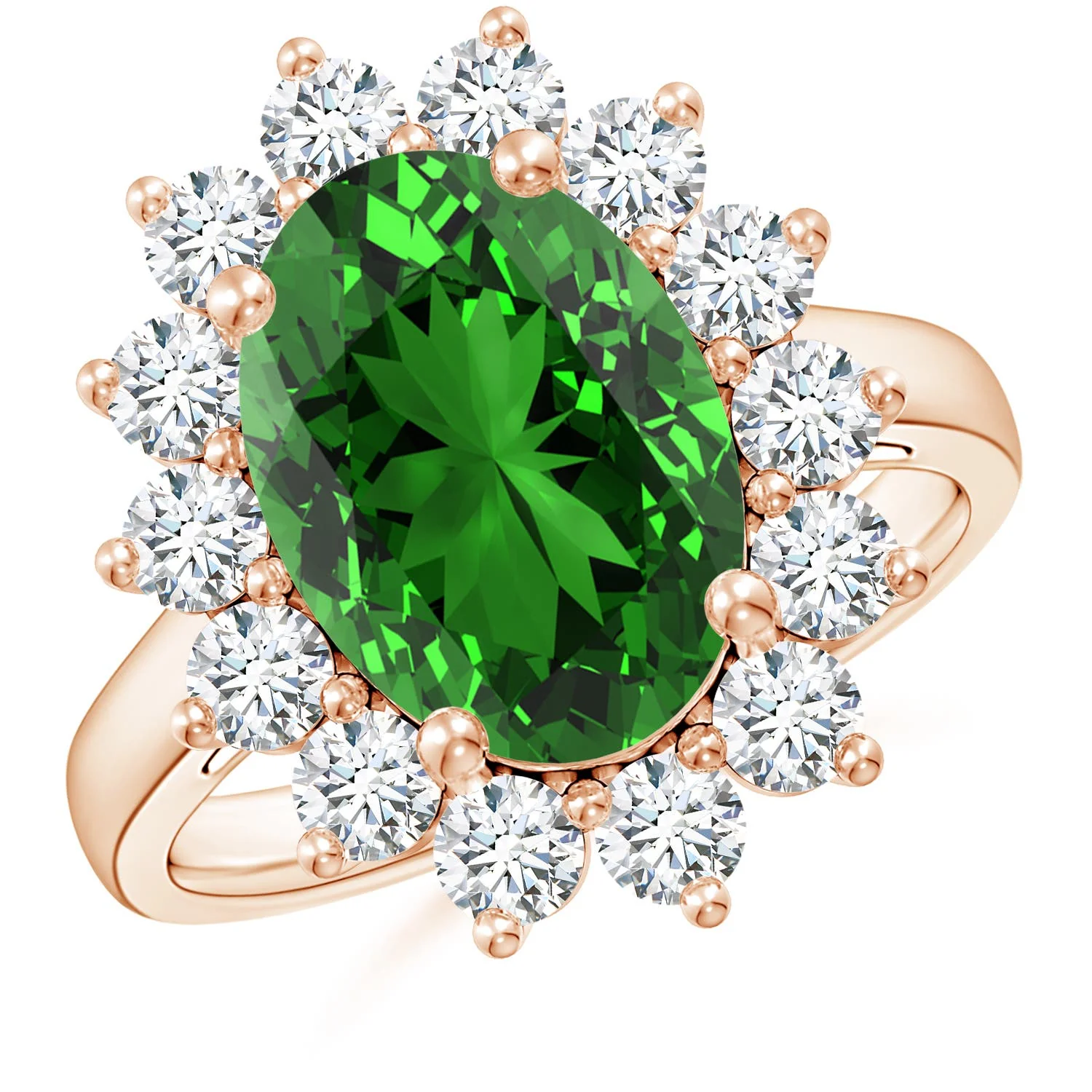1.36 CTW Round Blue Sapphire Crossover Engagement Ring with Scattered Accents in 18K White Gold - Image 3