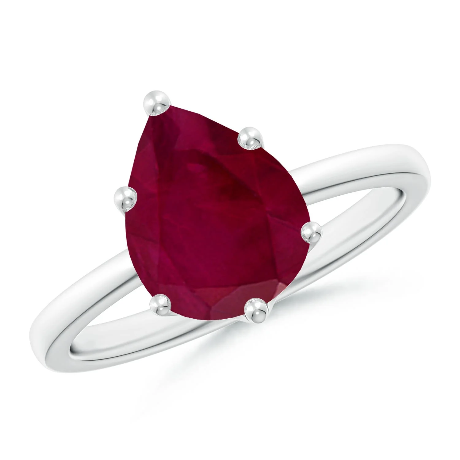 1.49 CTW Round Blue Sapphire Engagement Ring with Hidden Diamond Accents in 18K White Gold - Image 2