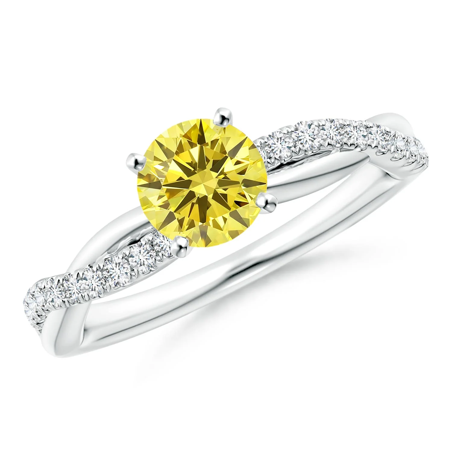 2.45 CTW Pear-Shaped Diamond Engagement Ring with Pavé Accents in Platinum - Image 10