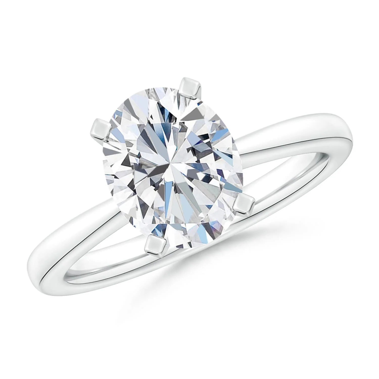 3.67 CTW Cushion Rectangular Diamond Halo Engagement Ring with Accents in Platinum - Image 5