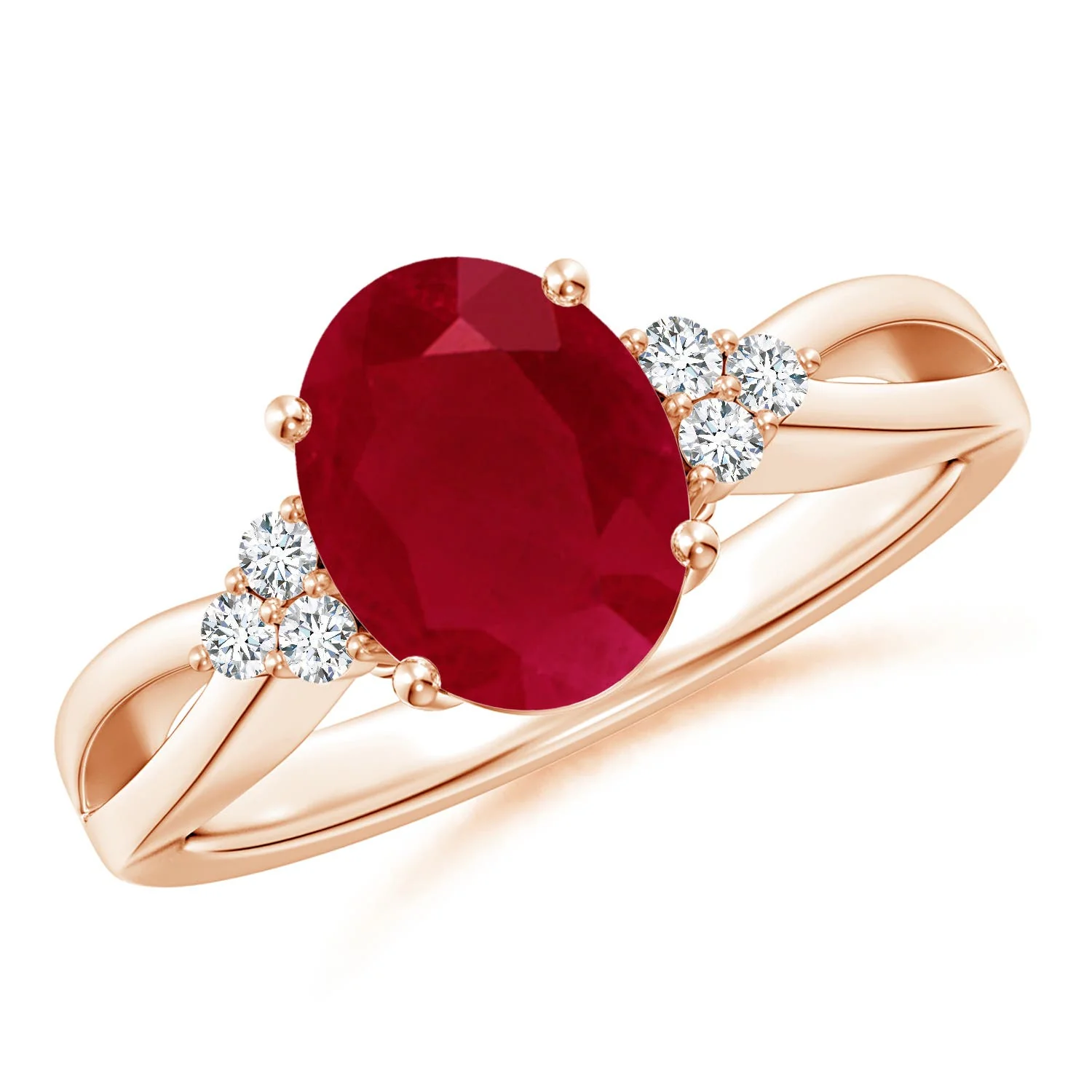 1.88 CTW Emerald-Cut Ruby Engagement Ring with Baguette Accents in 14K Yellow Gold - Image 8