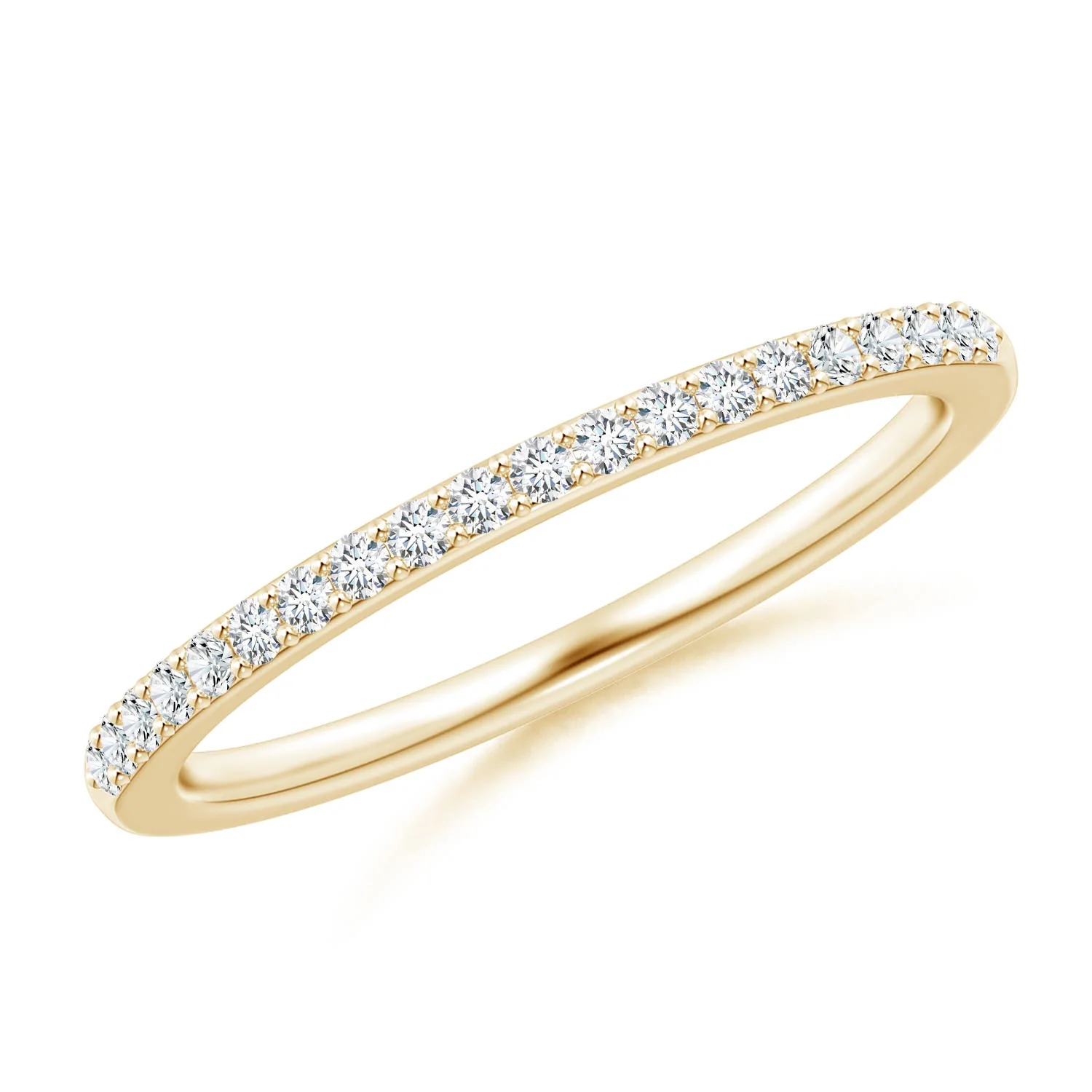1.2 MM Prong-Set Classic Diamond Wedding Ring in 18K Yellow Gold - Image 2