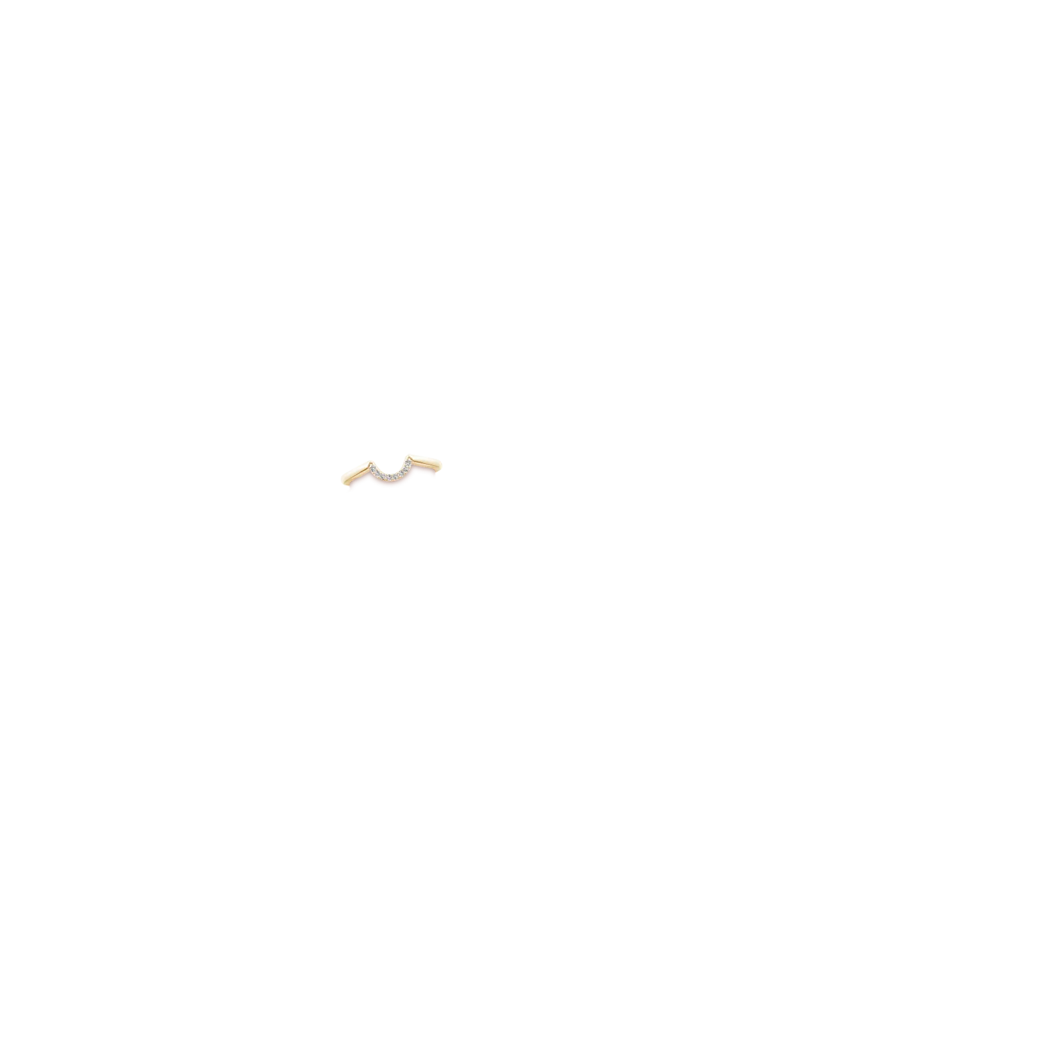 1.2 MM Diamond U-Shaped Comfort Fit Wedding Ring in 14K Yellow Gold - Image 4