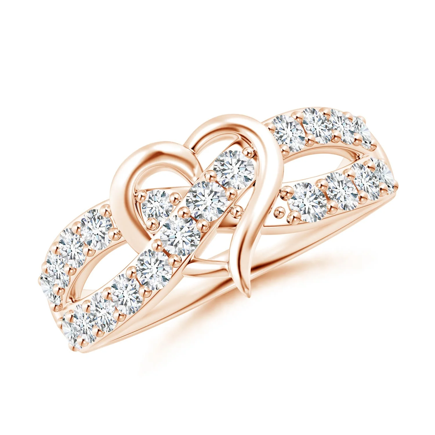 0.91 CTW Graduated Round Diamond Broad Fashion Ring in 18K White Gold - Image 8