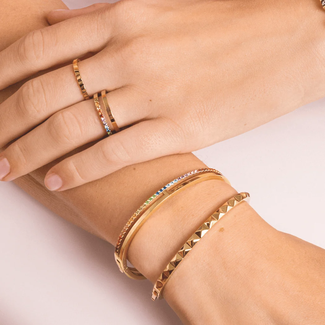 Eternal Unity bangle gold-rainbow - Image 3
