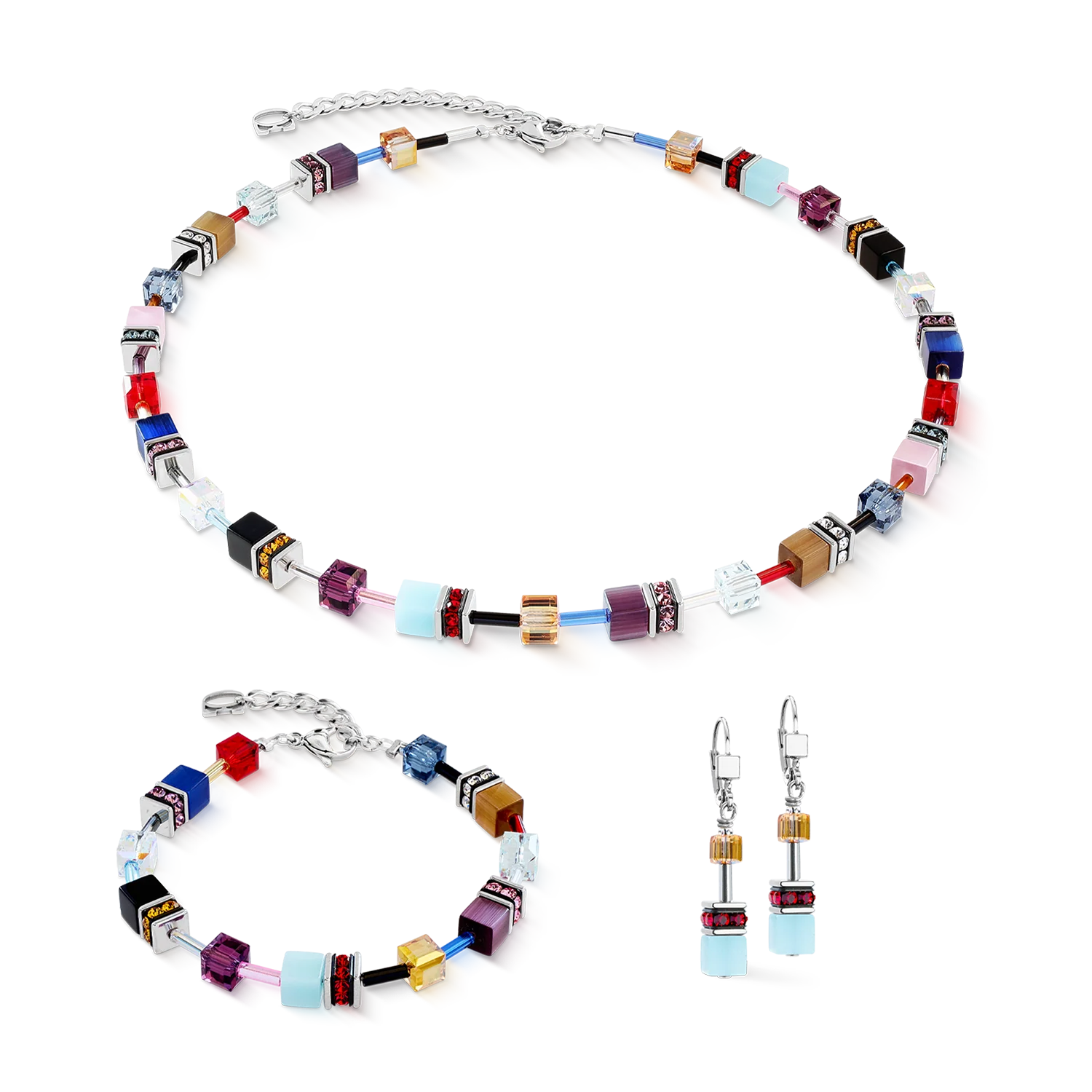 GeoCUBE® Iconic necklace Love Energy silver - Image 3