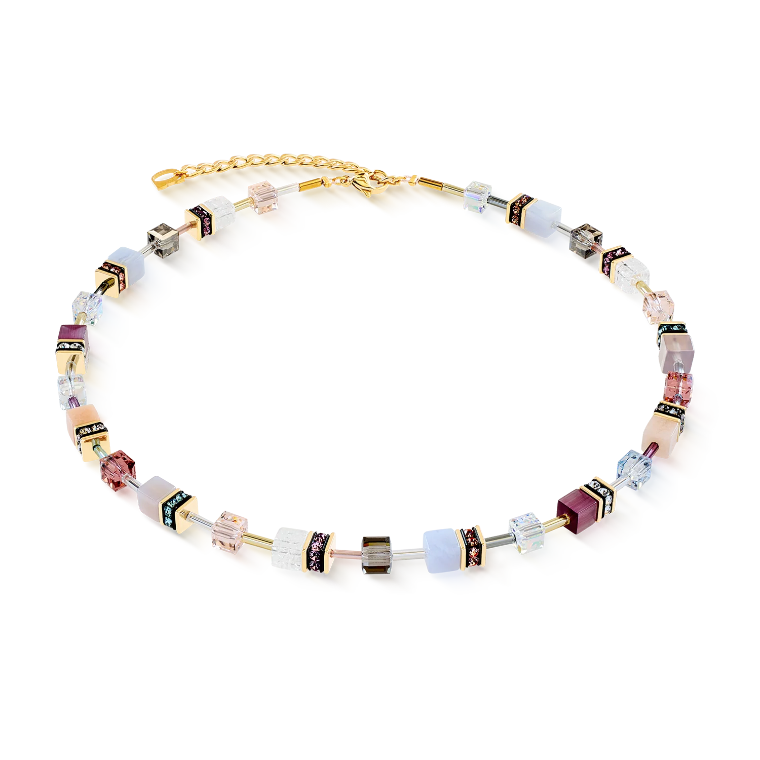 GeoCUBE® Iconic Precious necklace Golden Blush