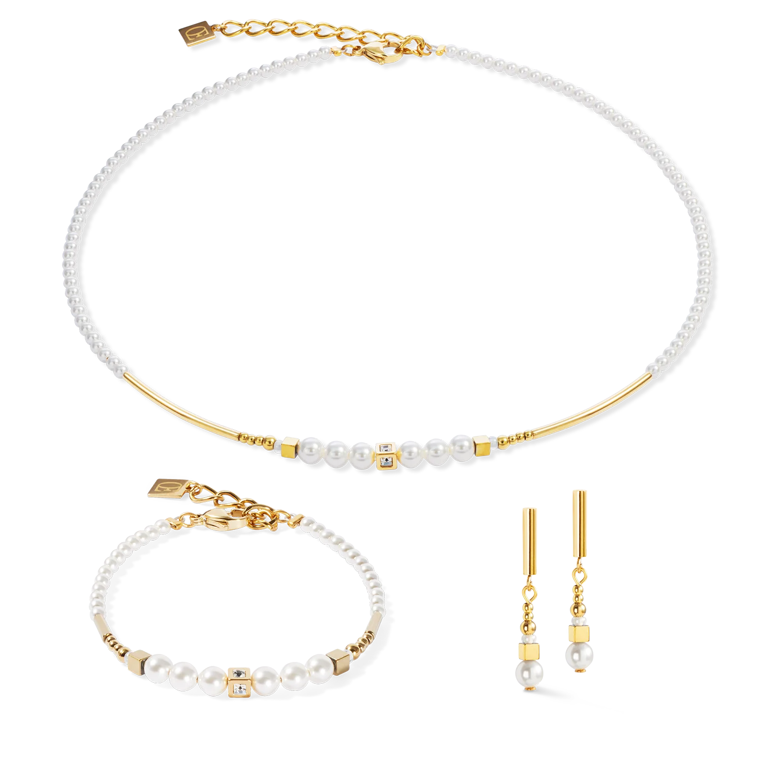 Necklace Shimmering Princess Pearls gold-white - Image 3