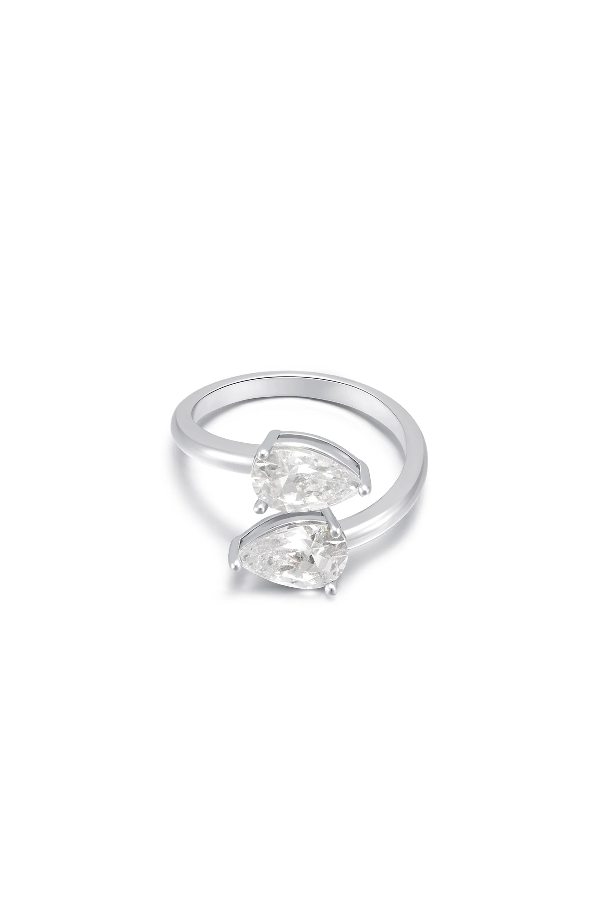 Crystal Teardrop Wrap Ring - Image 13