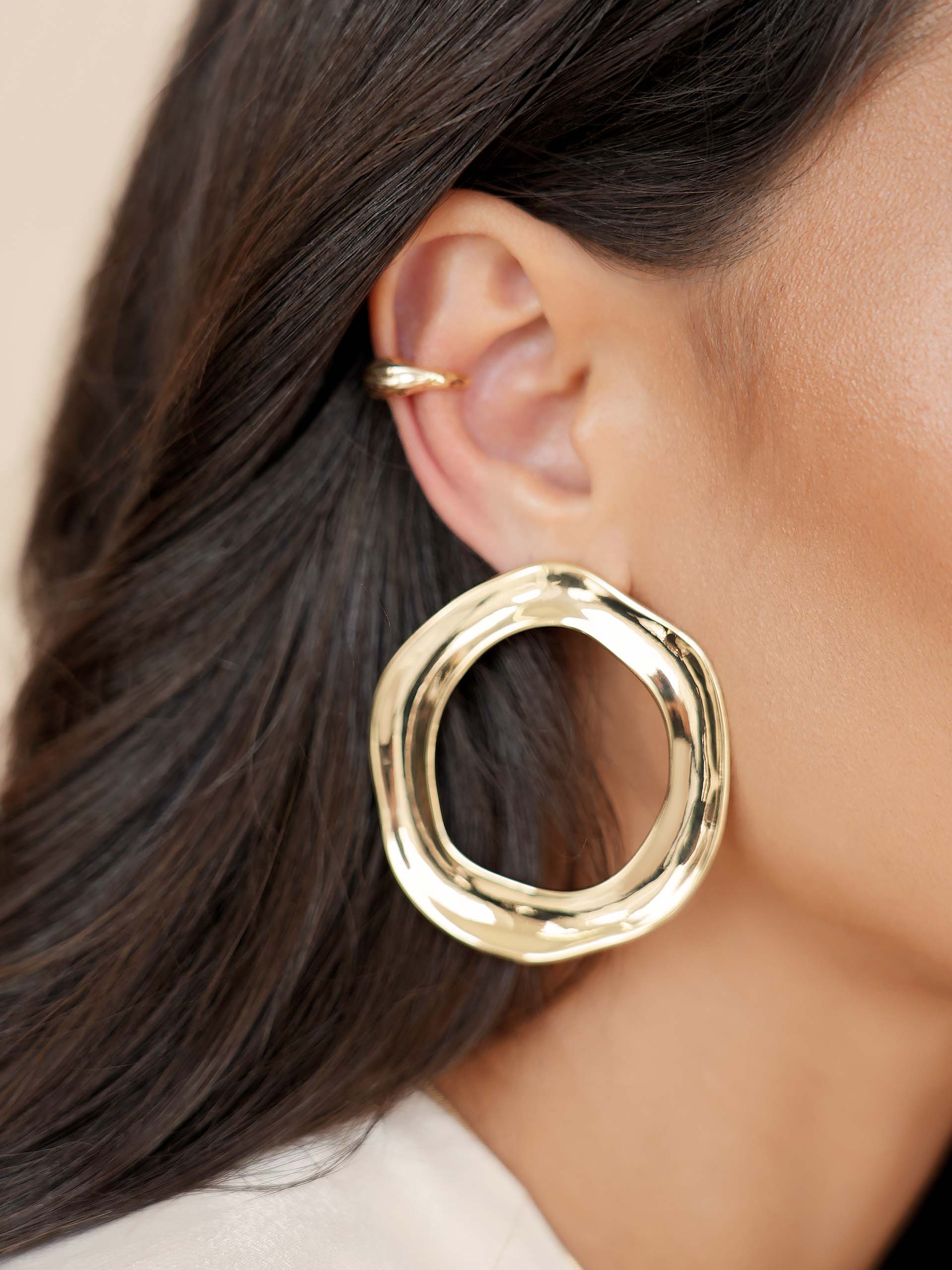 Open Circle Earrings - Image 2